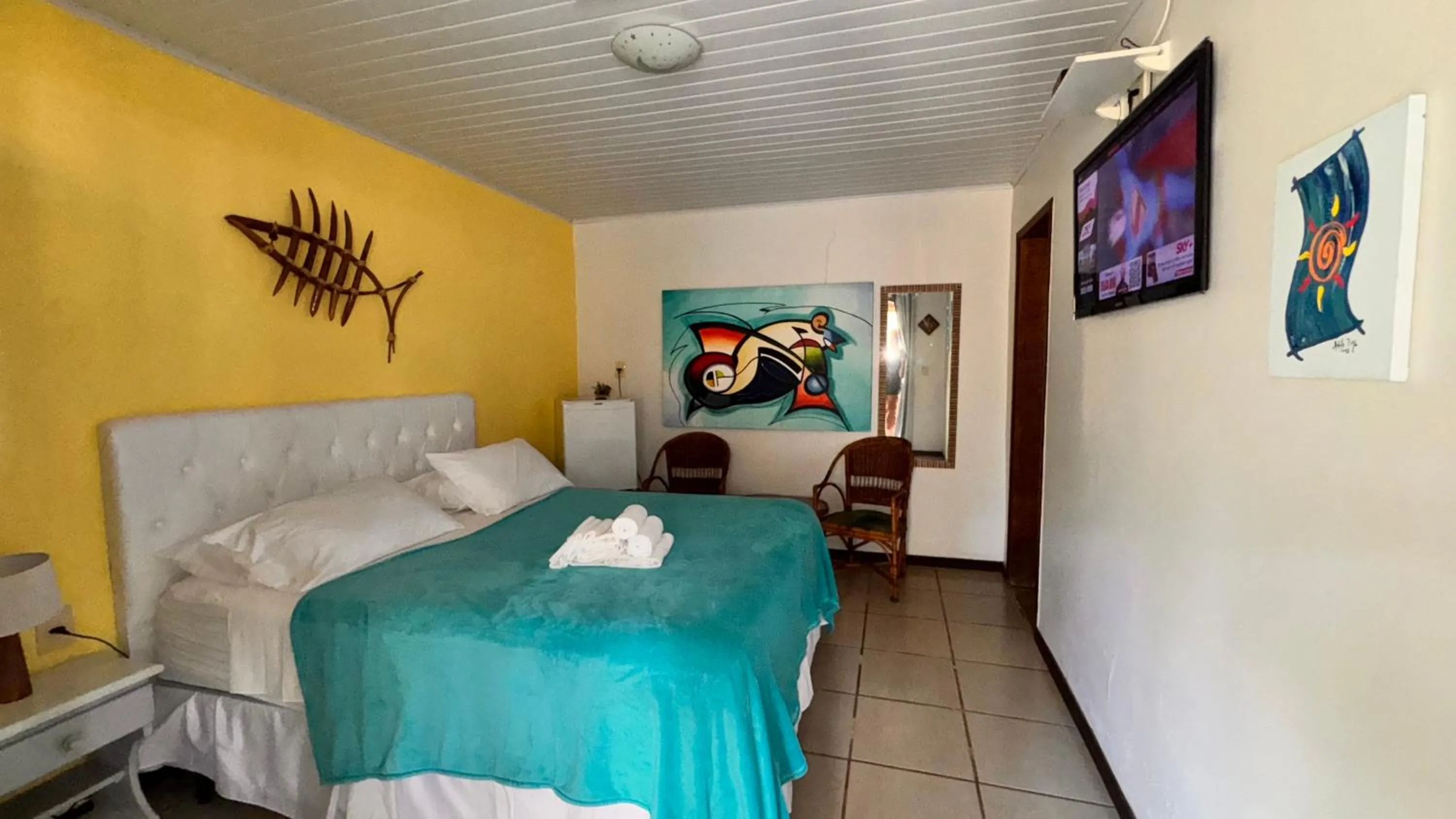 Bed in Pousada Entre as Águas