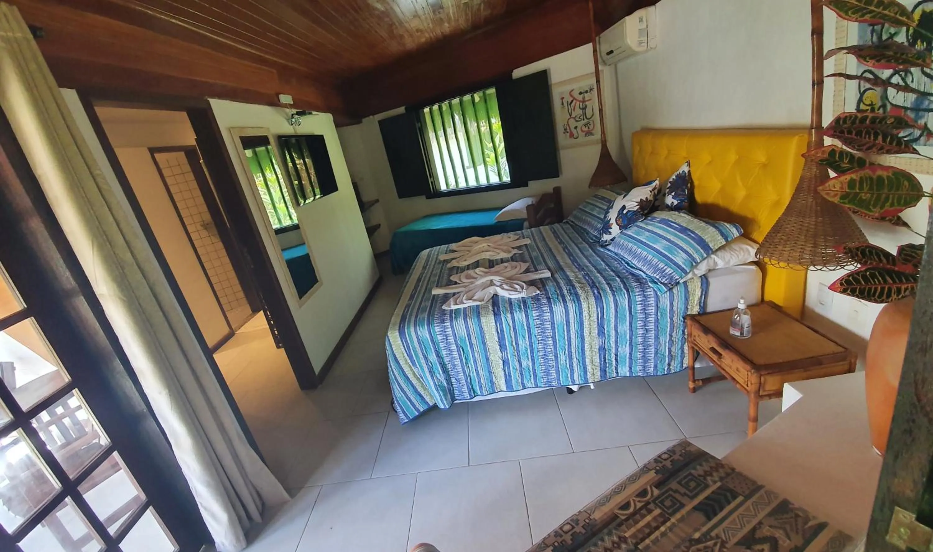 Bed in Pousada Entre as Águas