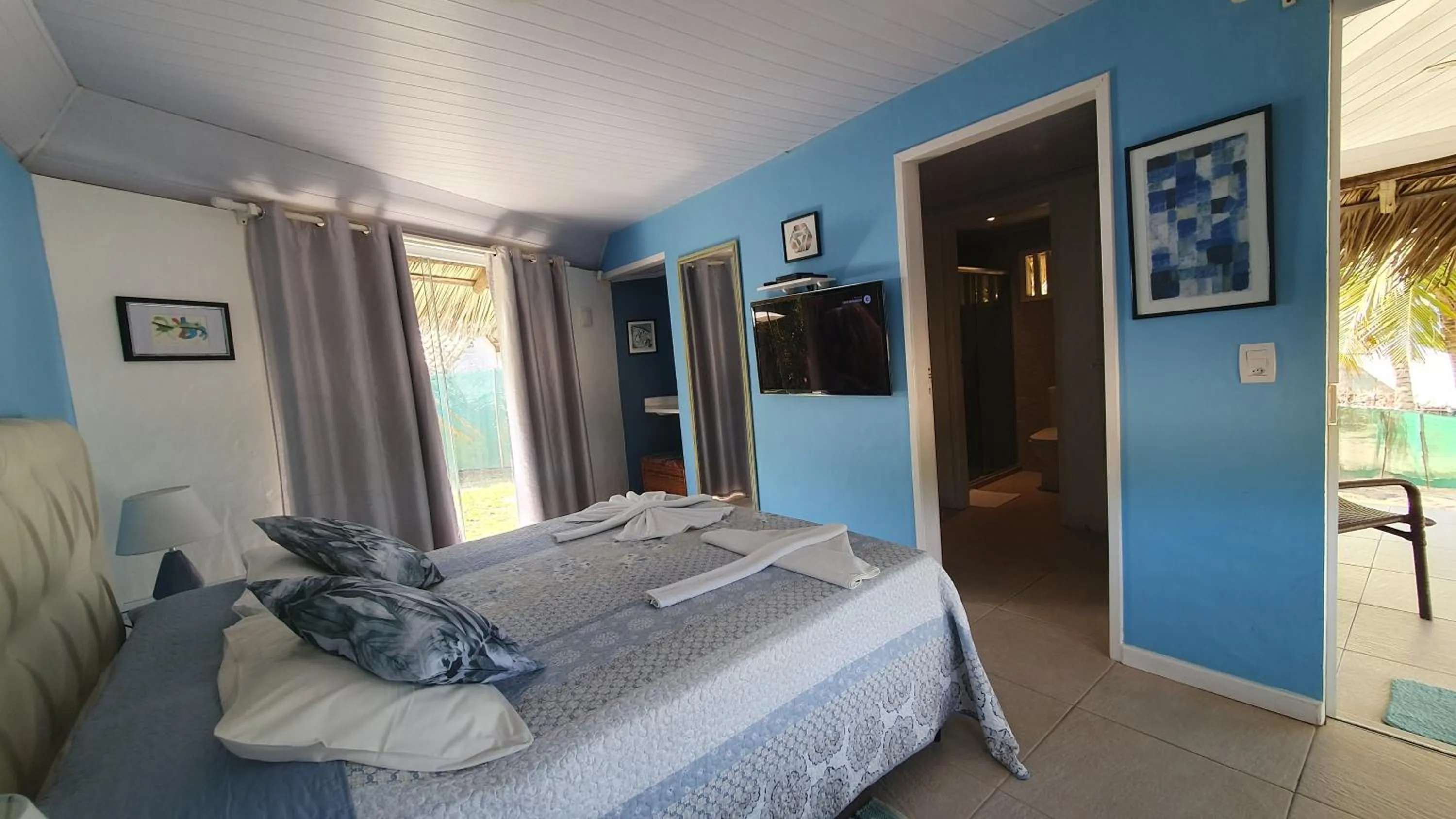 Bed in Pousada Entre as Águas