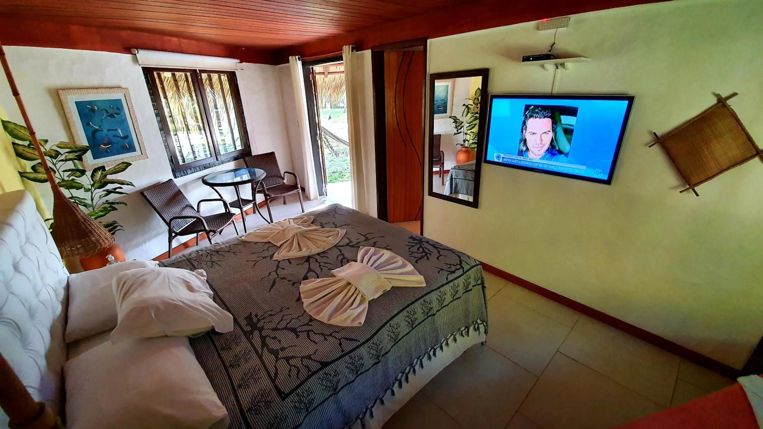 Bed in Pousada Entre as Águas