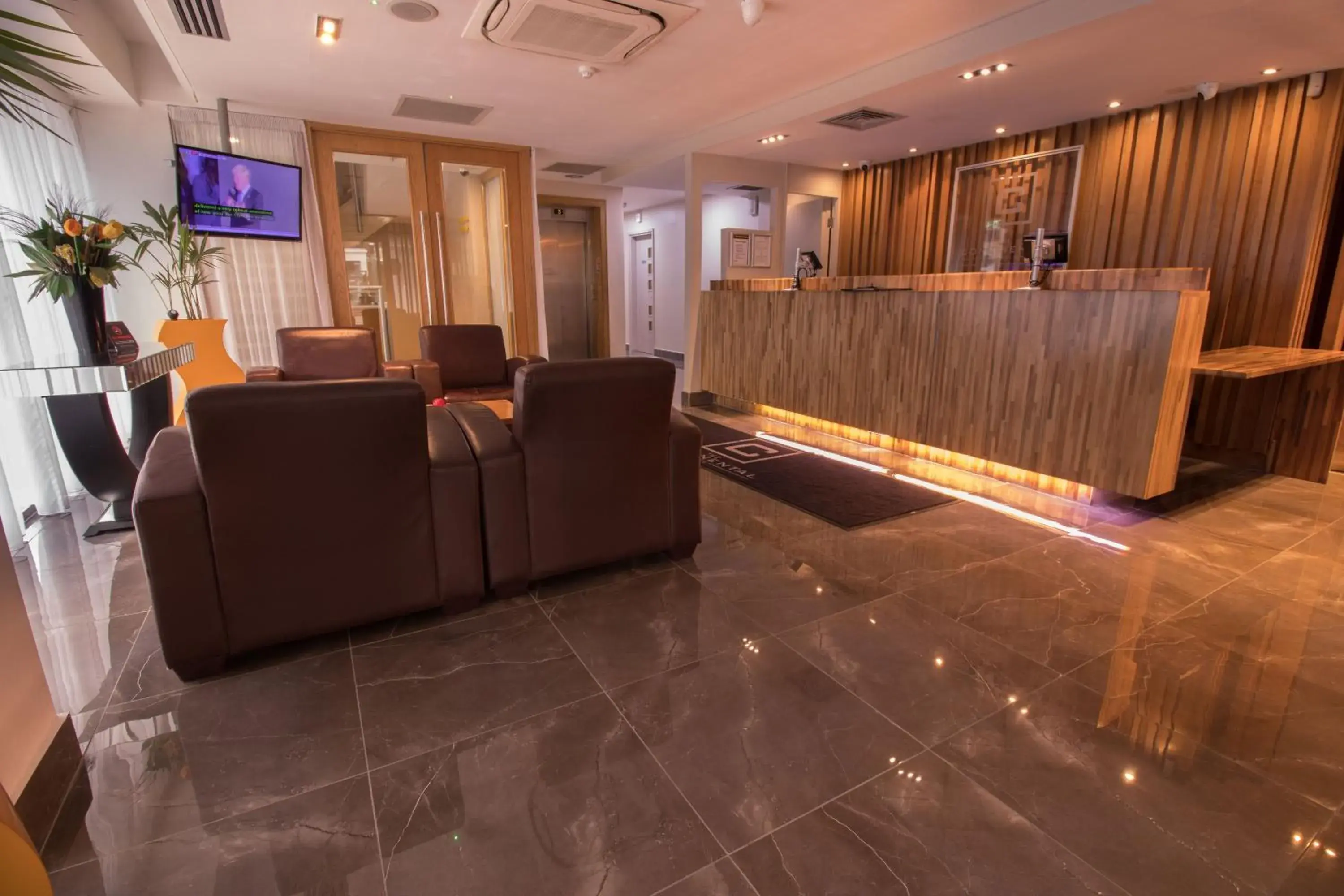 Lobby or reception in The Continental Hotel and Spa, Heathrow Lobby or reception in The Continental Hotel and Spa, Heathrow