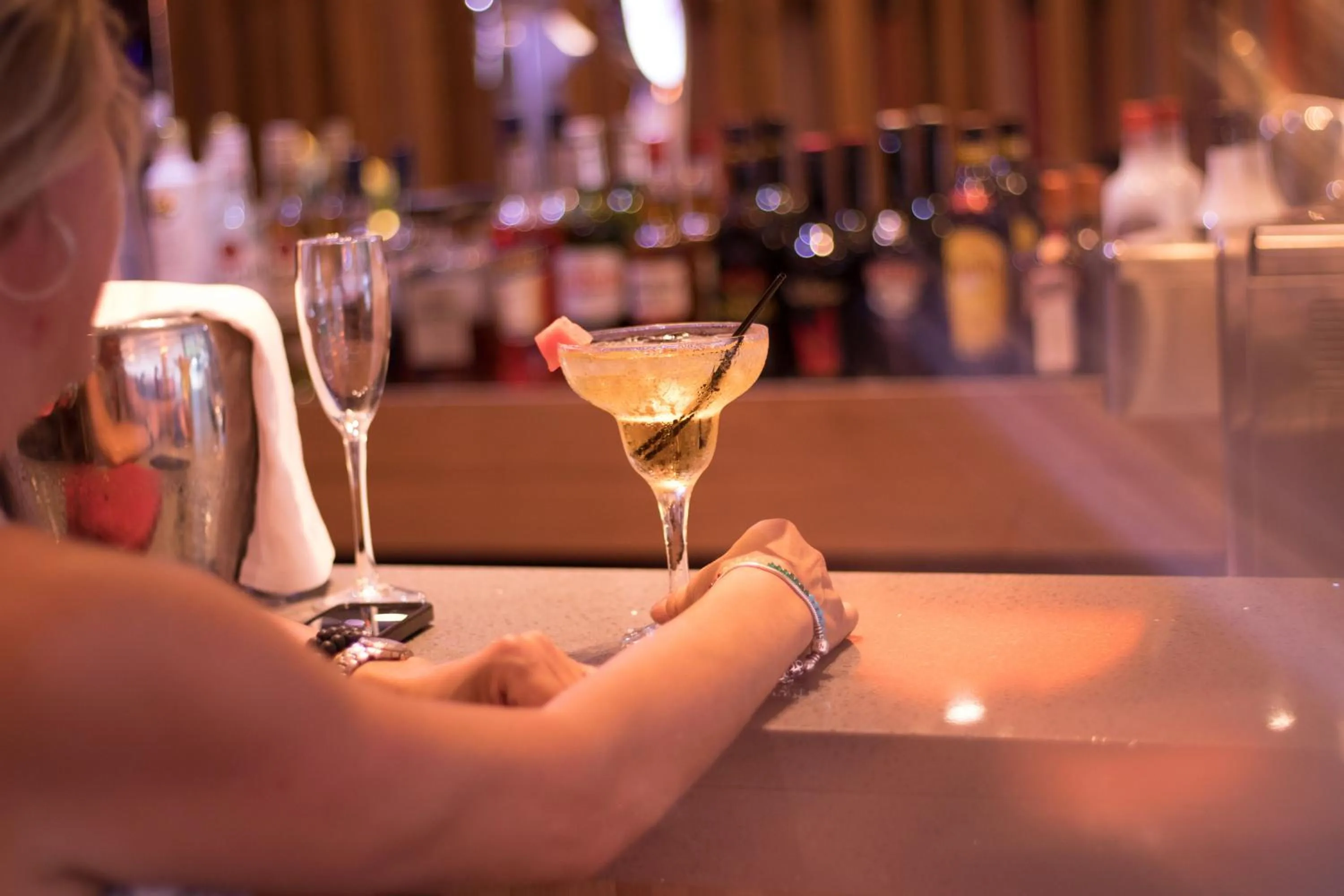 Alcoholic drinks in The Continental Hotel, Heathrow