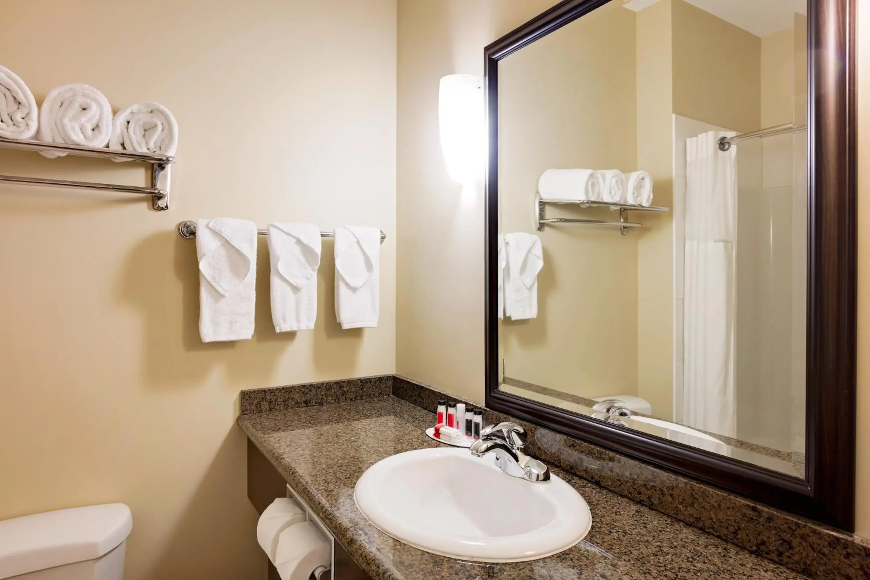 Bathroom in Ramada by Wyndham Cold Lake Bathroom in Ramada by Wyndham Cold Lake