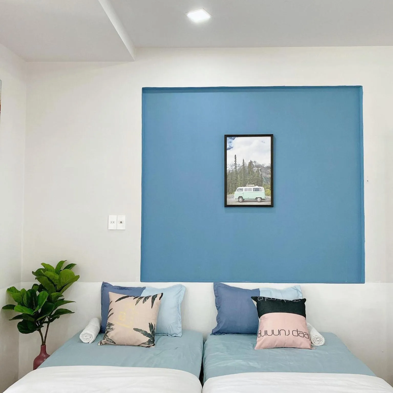 Bed in Street View Hotel & Apartment