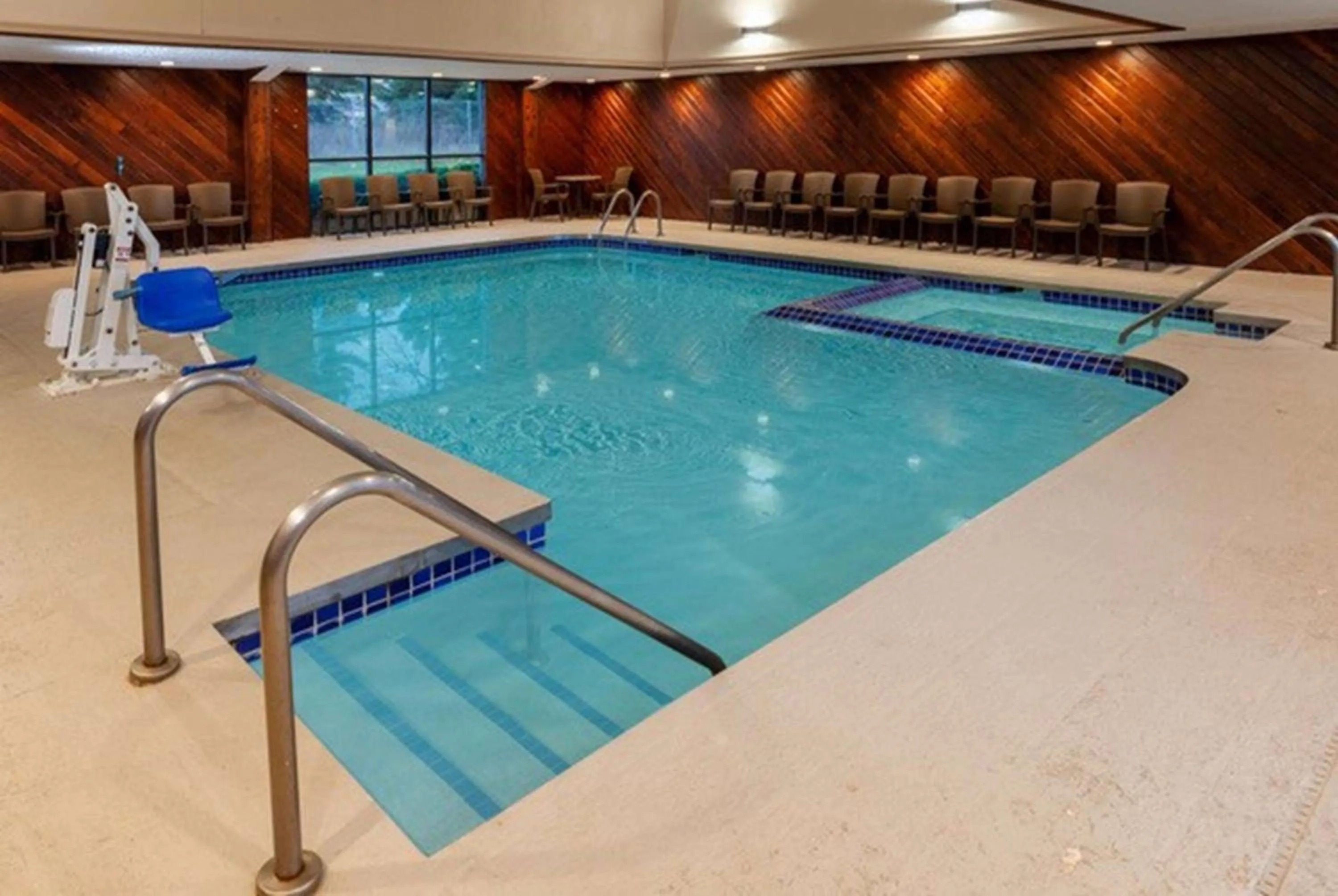 Pool view in Super 8 by Wyndham Wausau