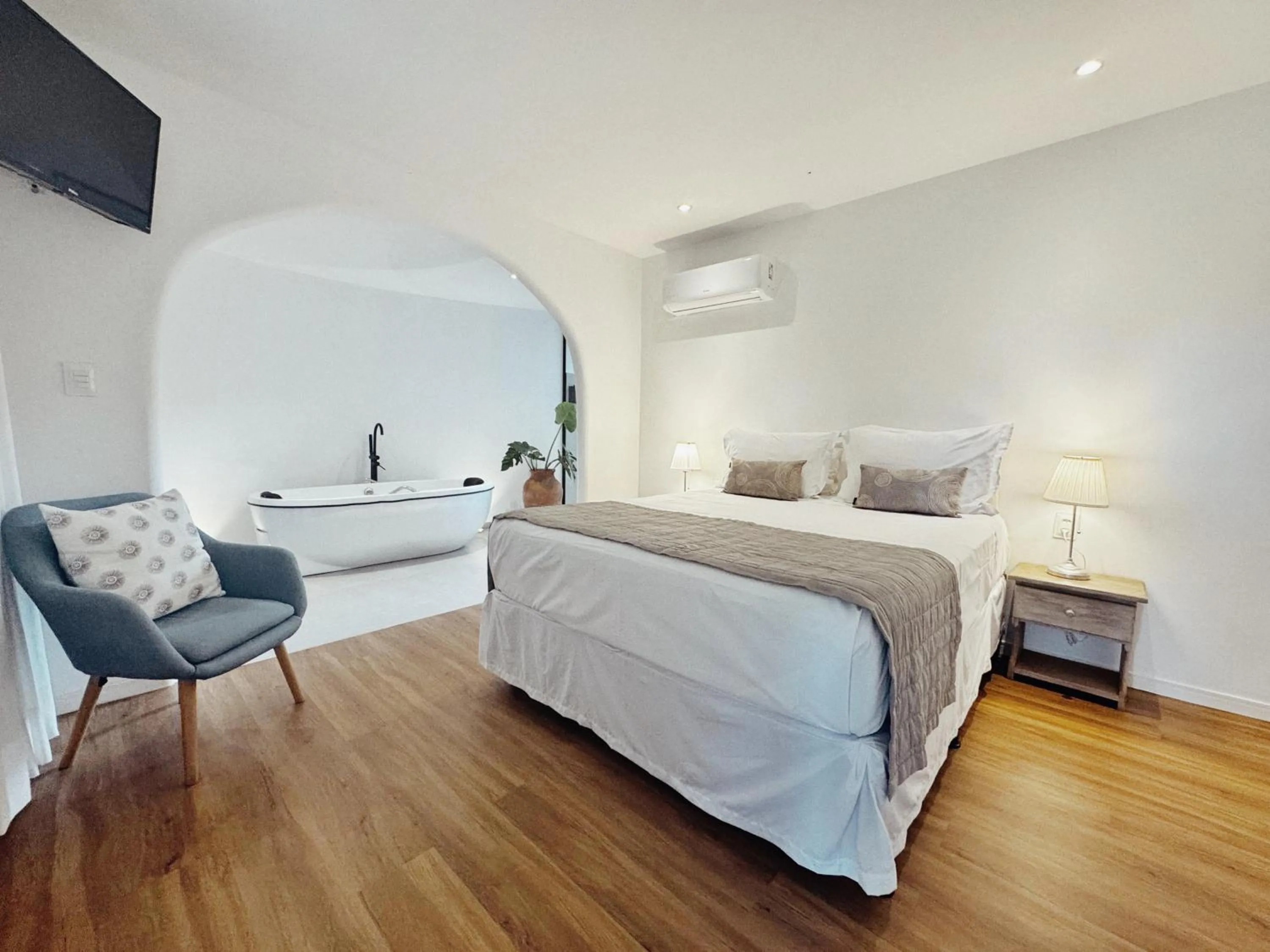 Bed in Pousada Ilha do Vento