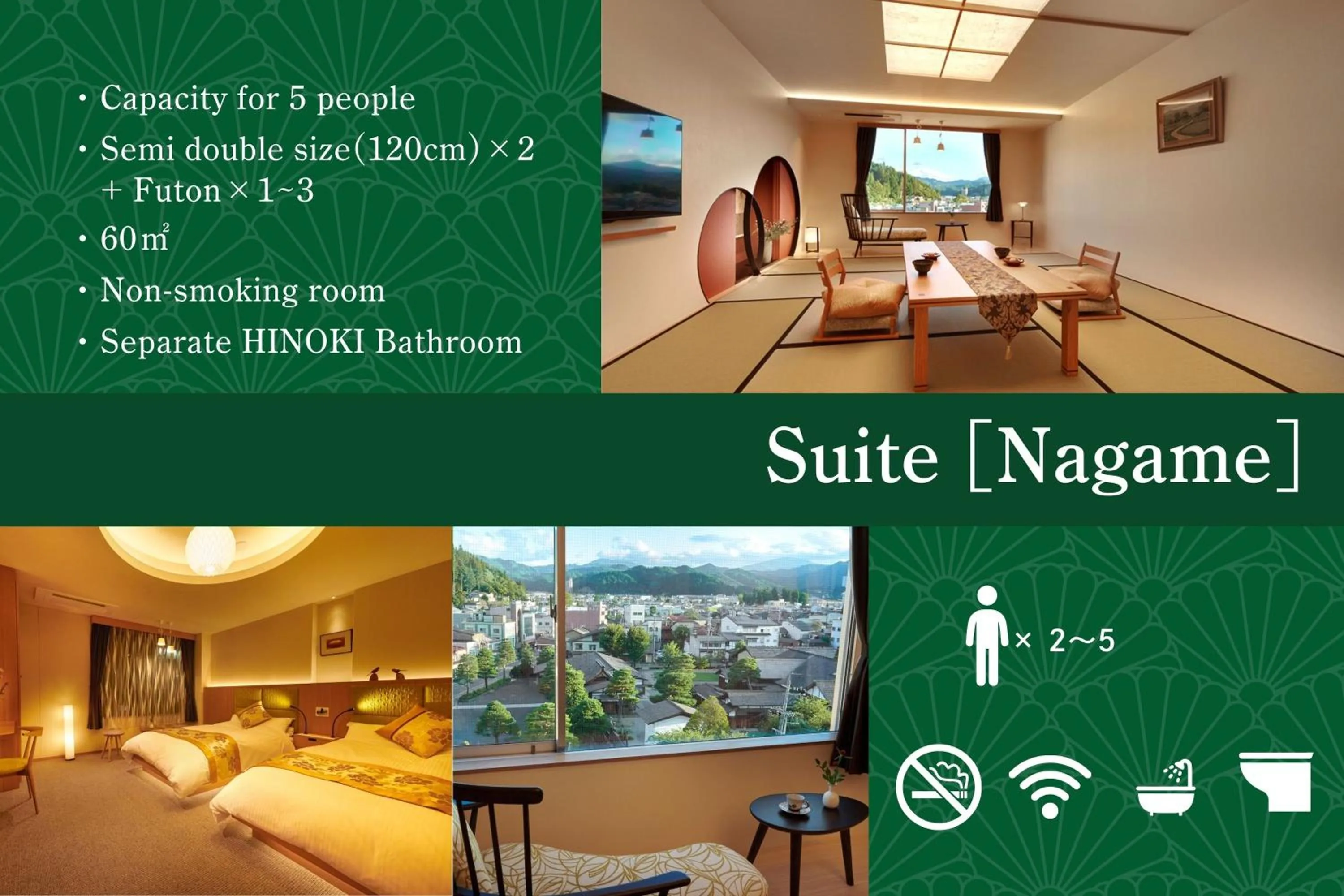 Photo of the whole room in Honjin Hiranoya Kachoan