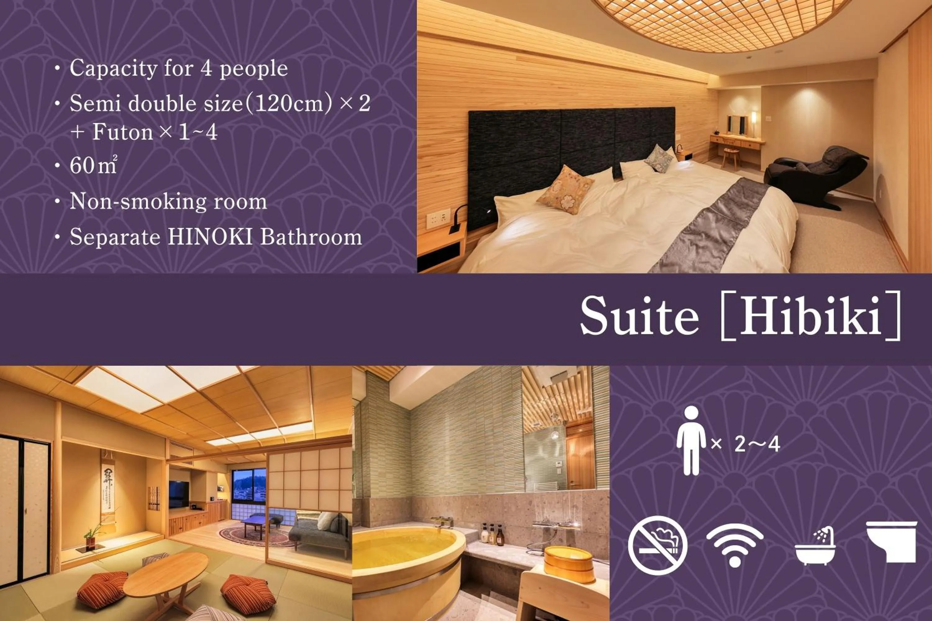 Photo of the whole room, Bed in Honjin Hiranoya Kachoan