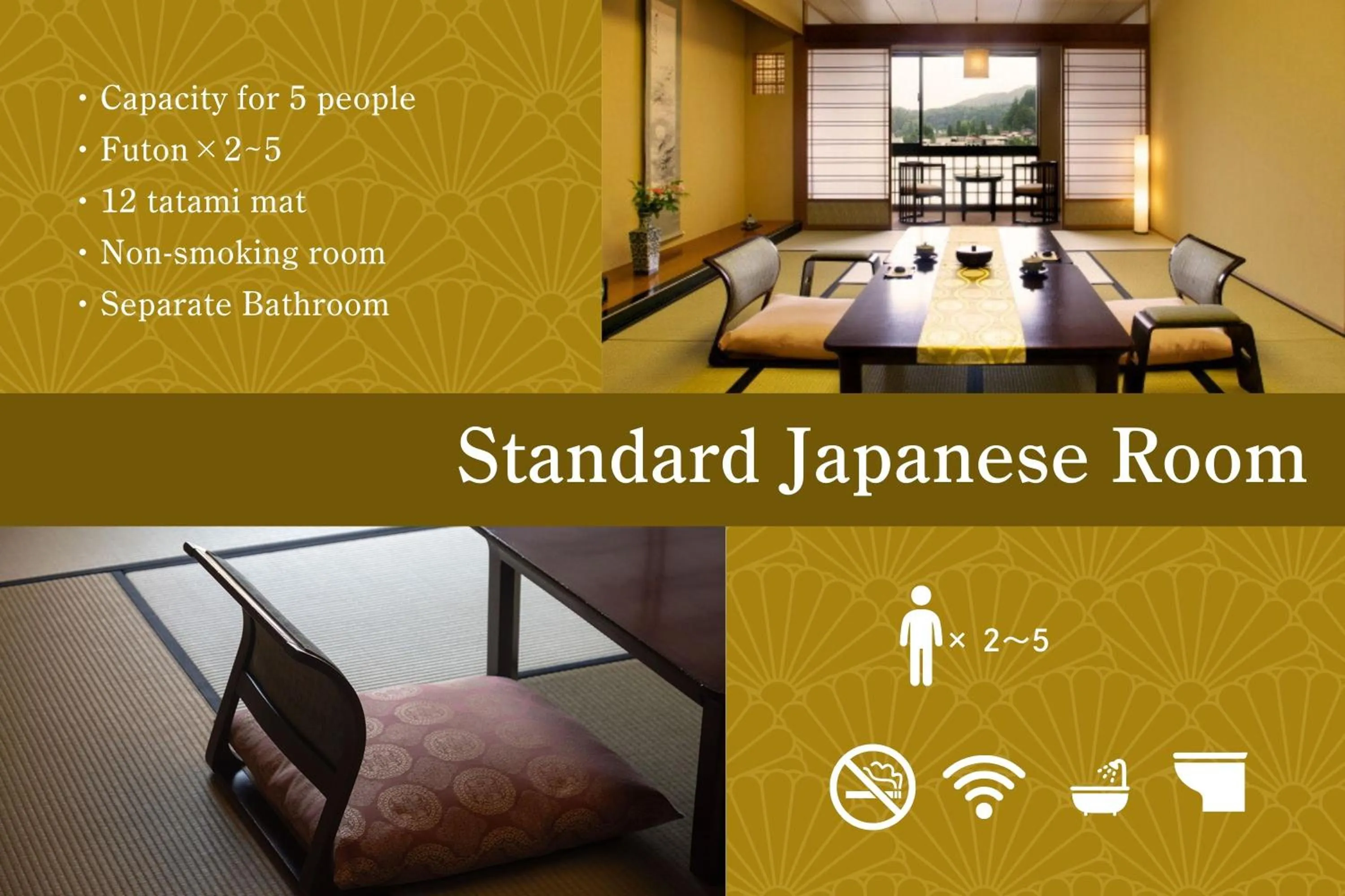 Photo of the whole room in Honjin Hiranoya Kachoan