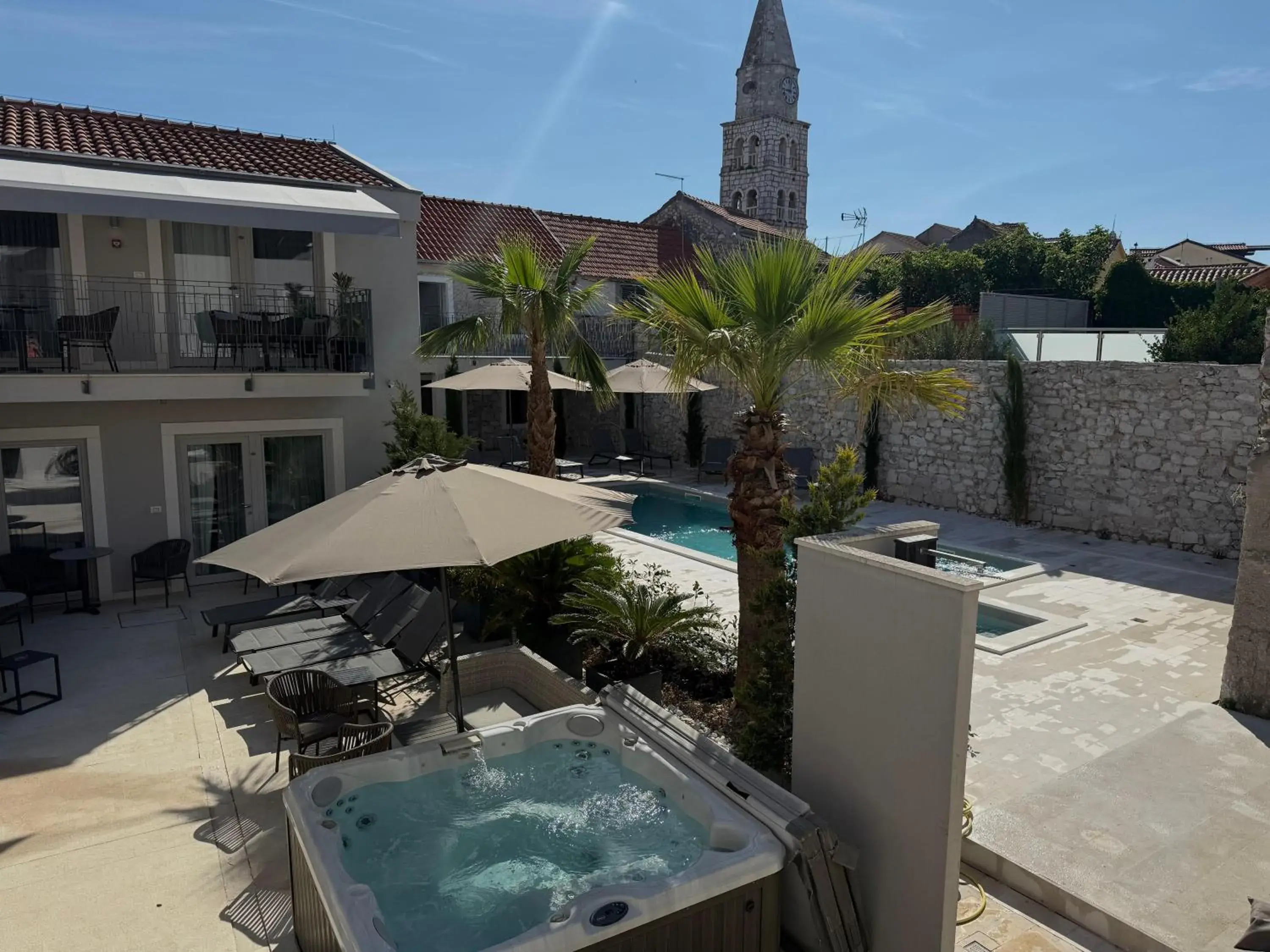 Pool view in Torretta Palace Hotel Pool view in Torretta Palace Hotel