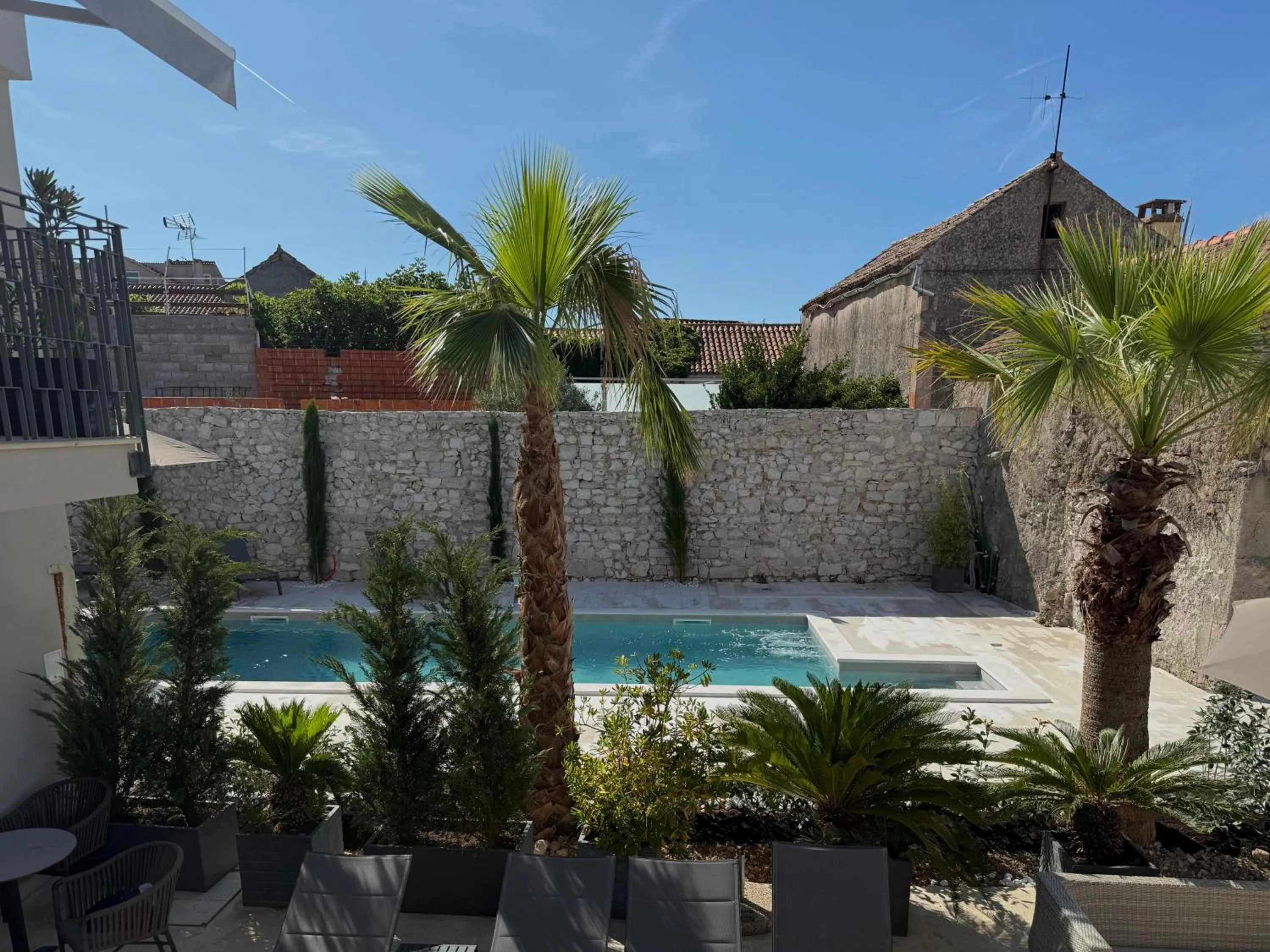 Pool view in Torretta Palace Hotel