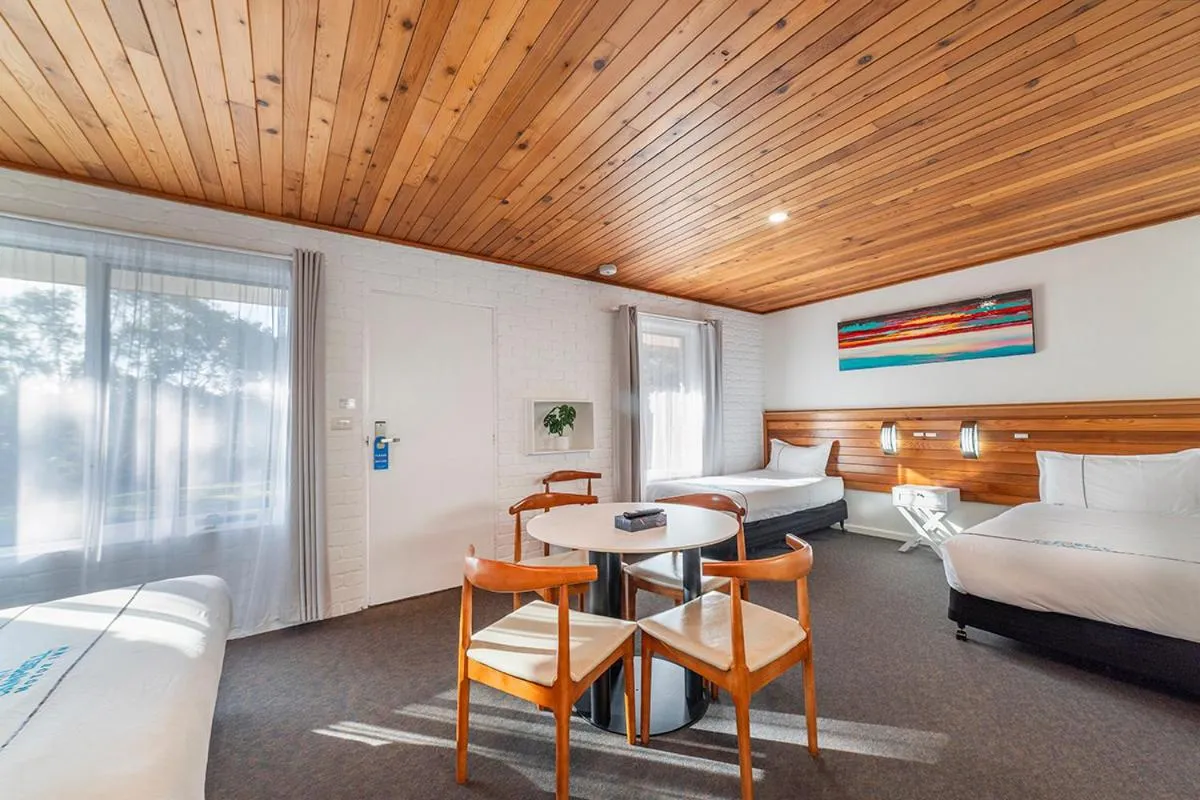 Bed in Port Campbell Motor Inn