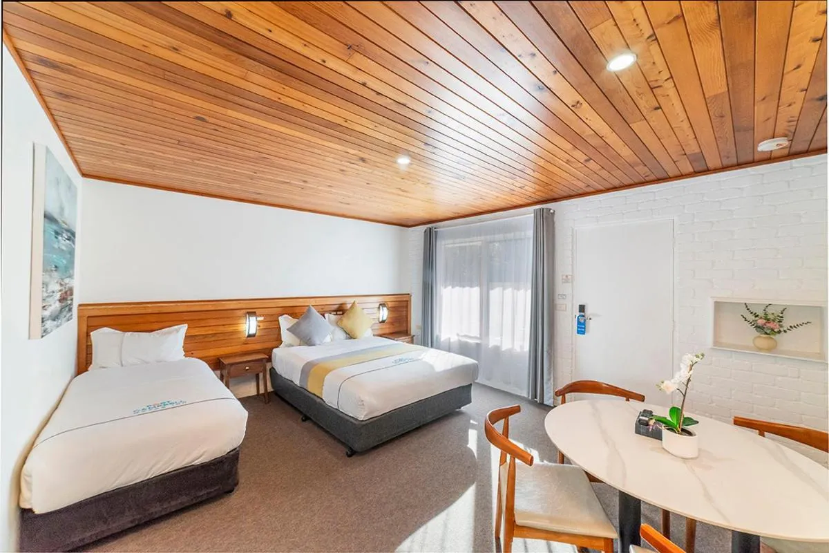Bed in Port Campbell Motor Inn