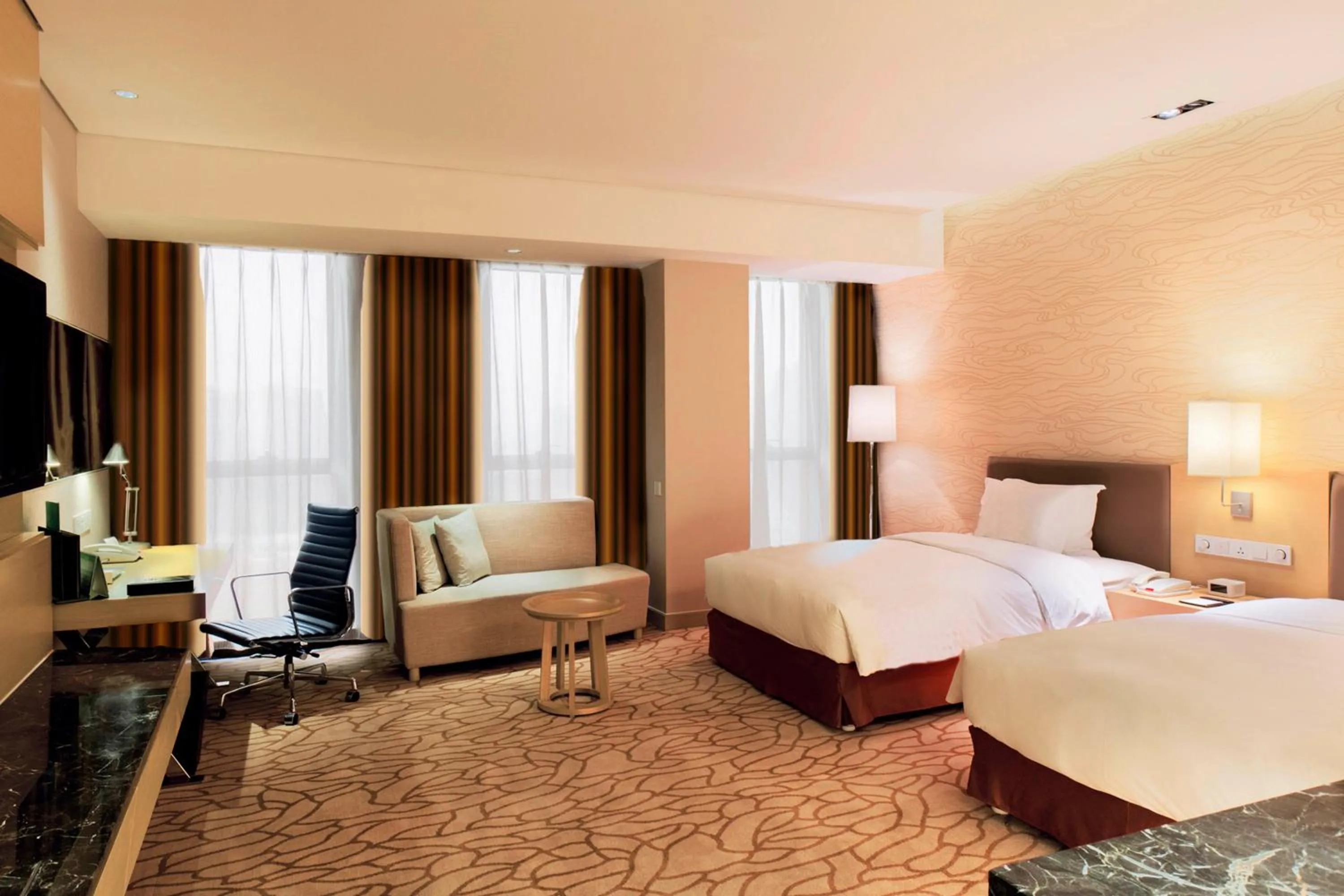 TV and multimedia, Bed in Radisson Hotel Tianjin Aqua City