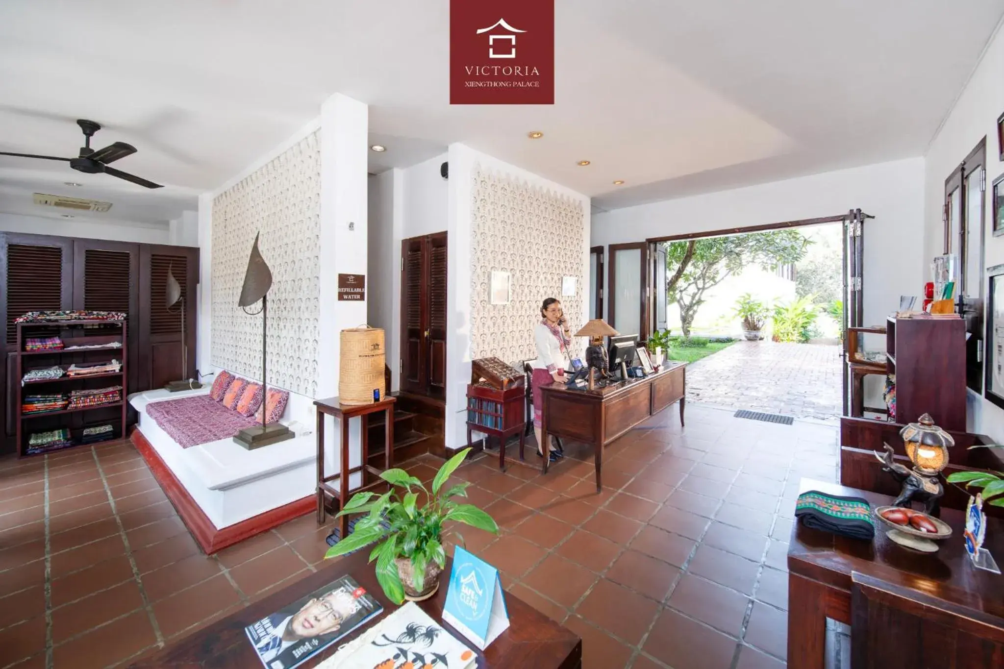 Lobby or reception, Bed in Victoria XiengThong Palace Lobby or reception, Bed in Victoria XiengThong Palace