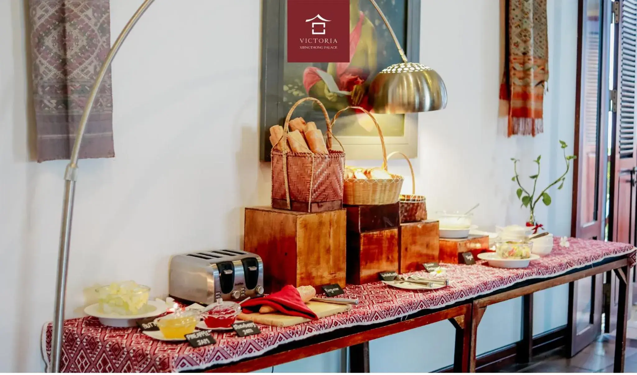 Breakfast in Victoria XiengThong Palace Breakfast in Victoria XiengThong Palace