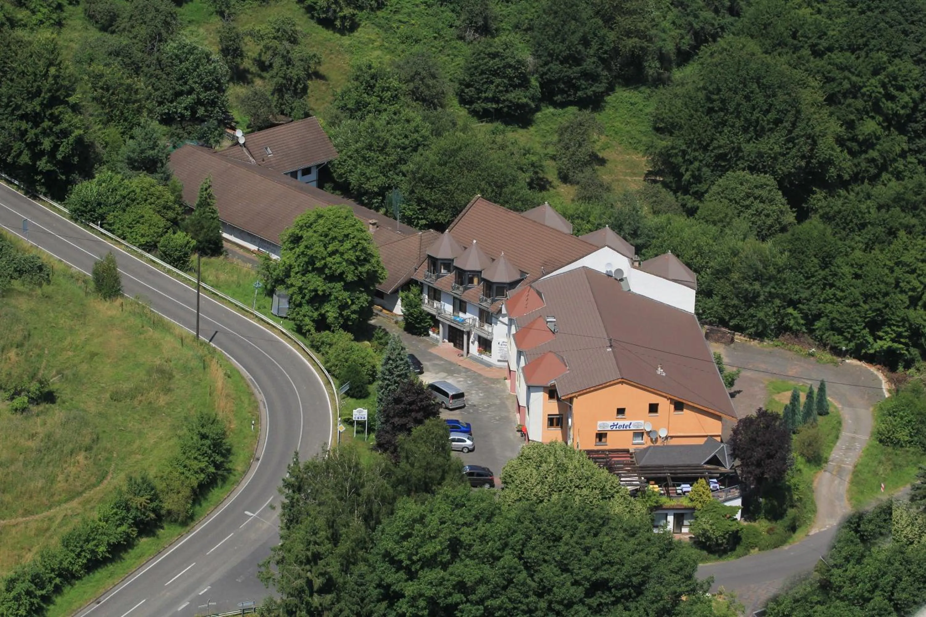 Bird's eye view in Hotel Zur Engelsburg