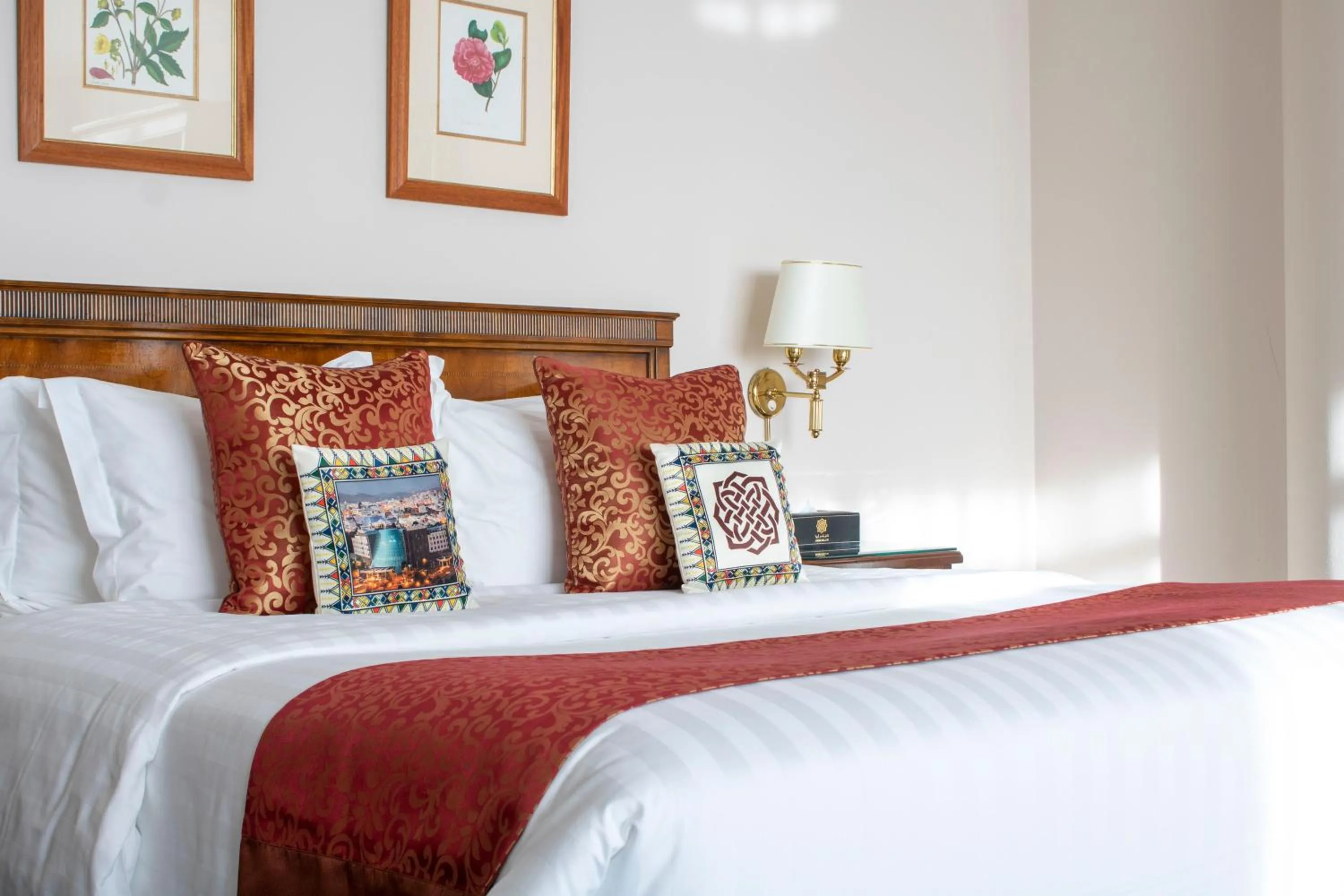 Bed in Abha Palace Hotel