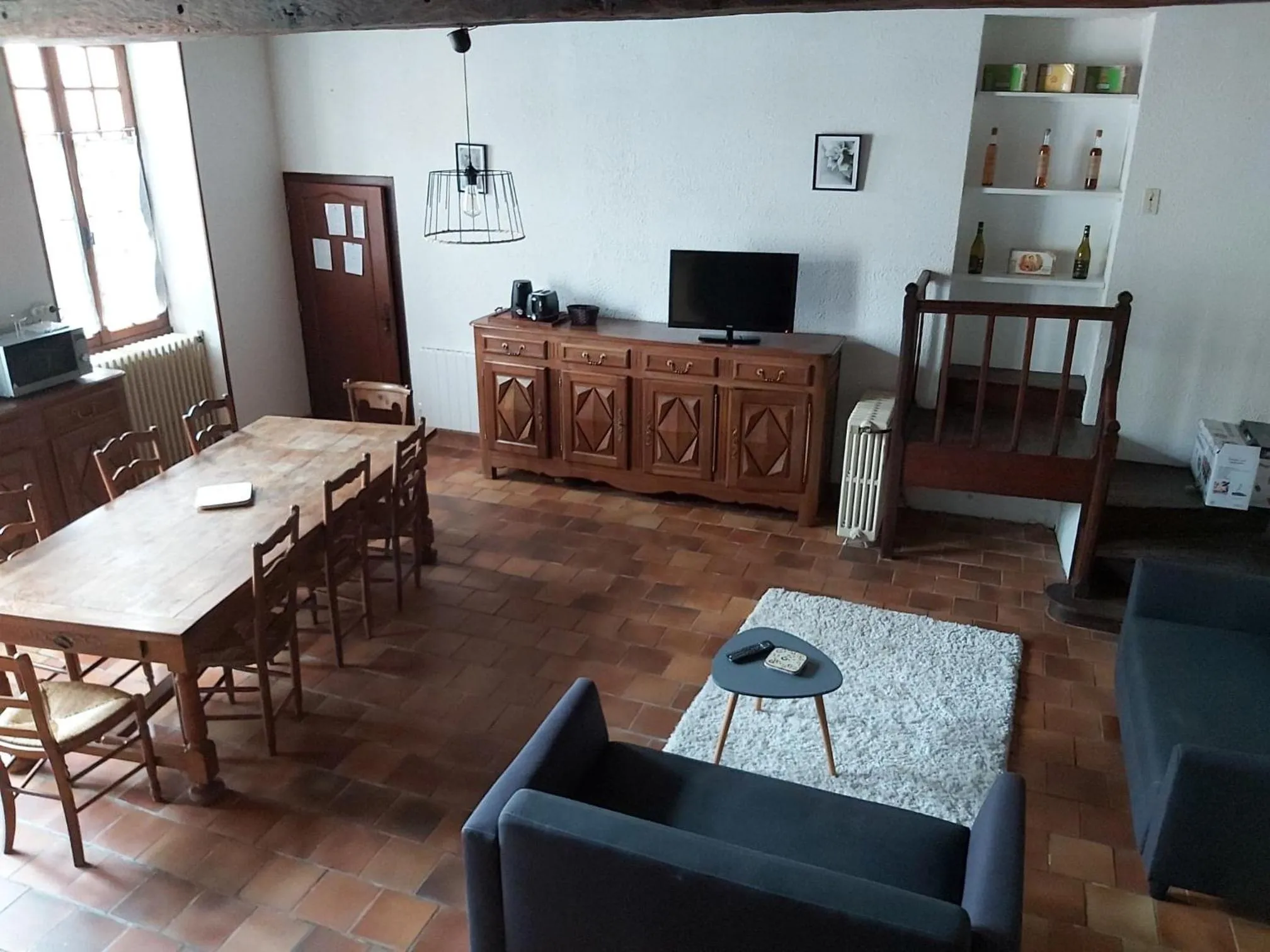 Dining area in Logis Des Bessons