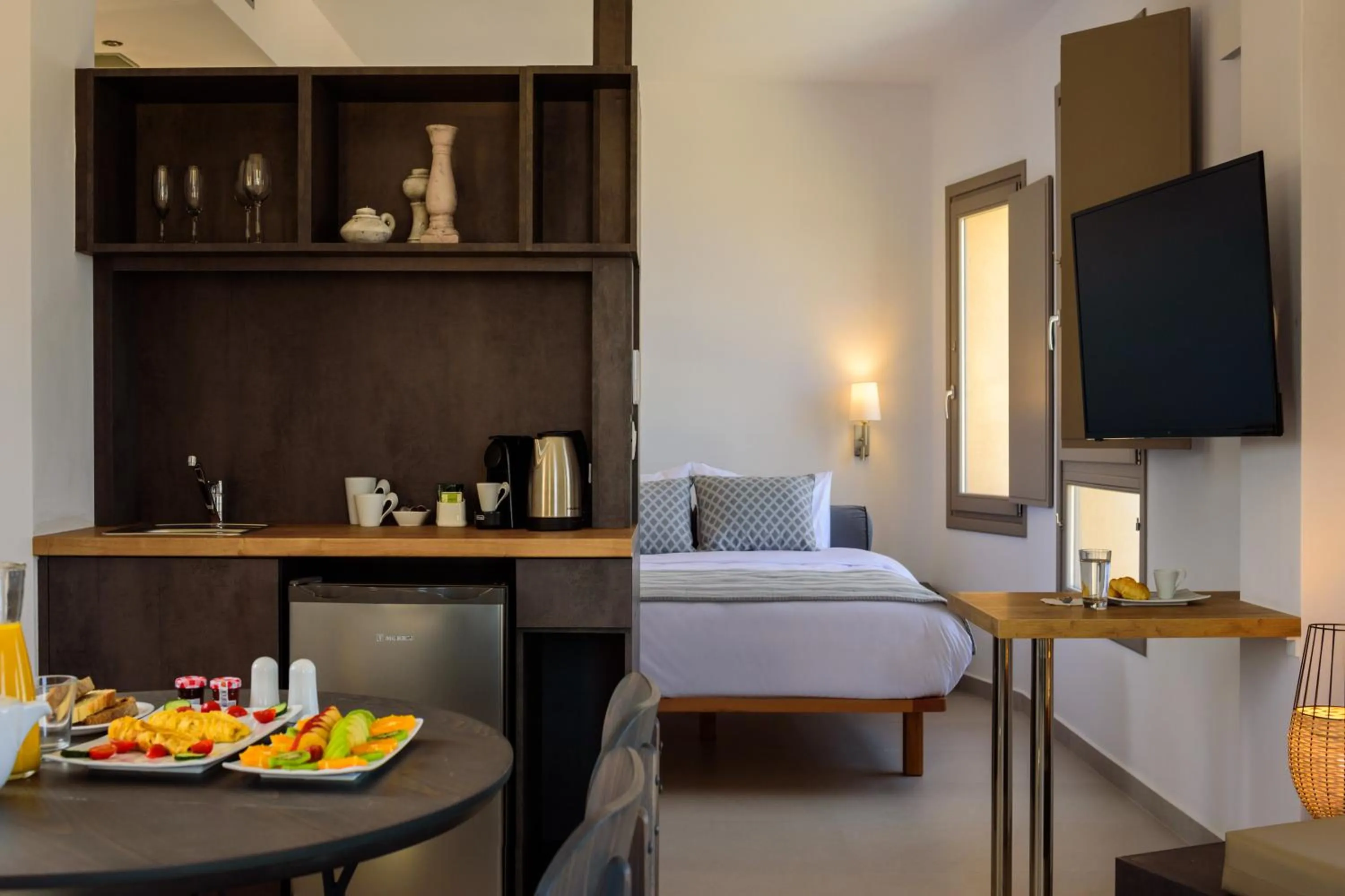 Bed in Kalestesia Suites