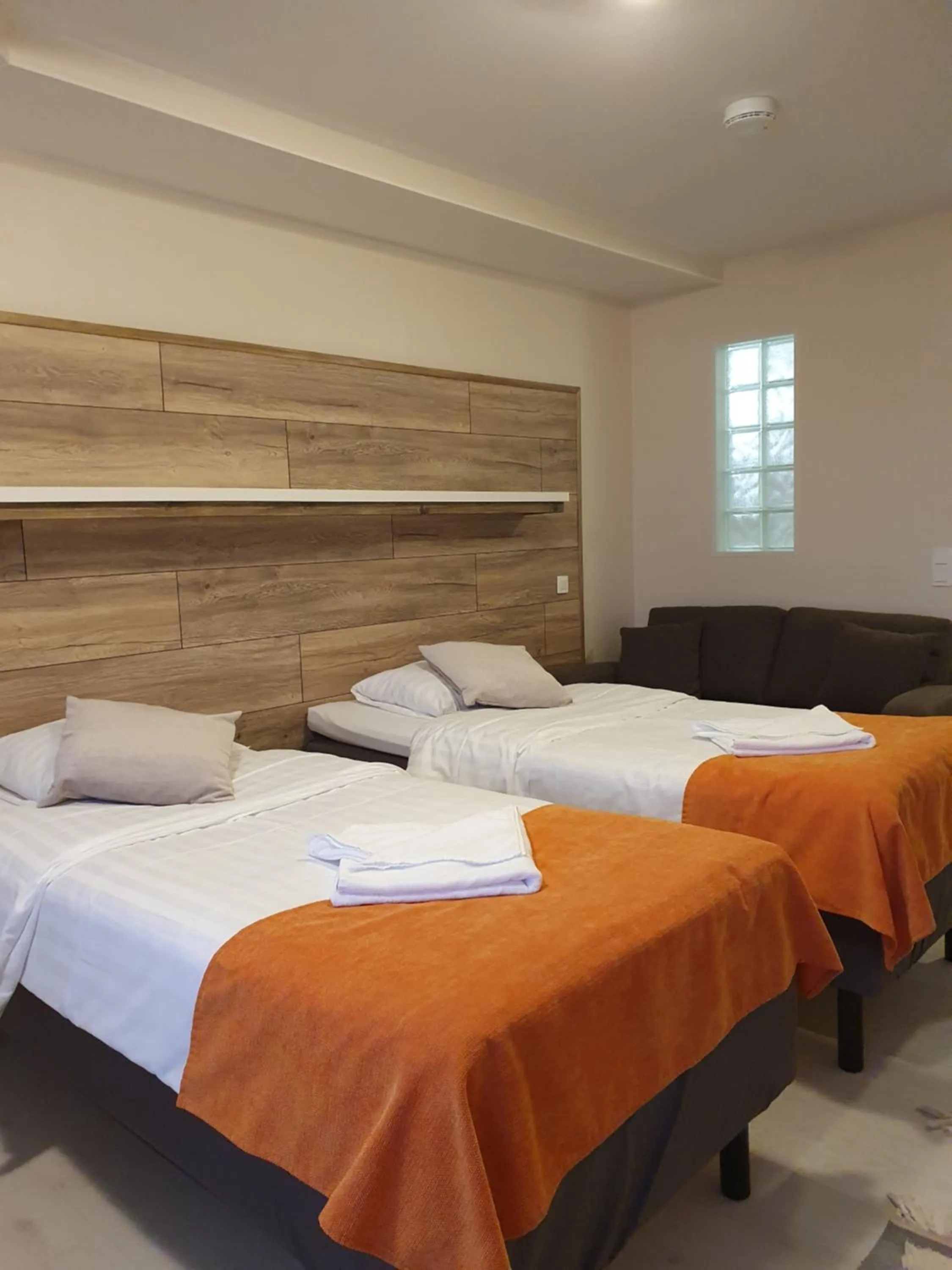 Bed in Jääskän Loma Apartment Hotel Härmä