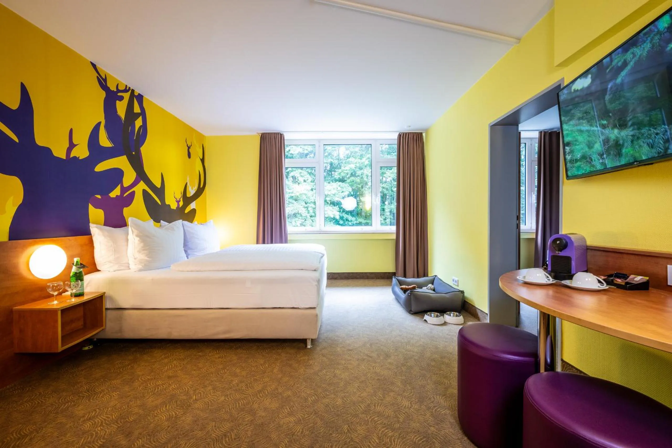 Family, Bed in Hotel Göttingen-West