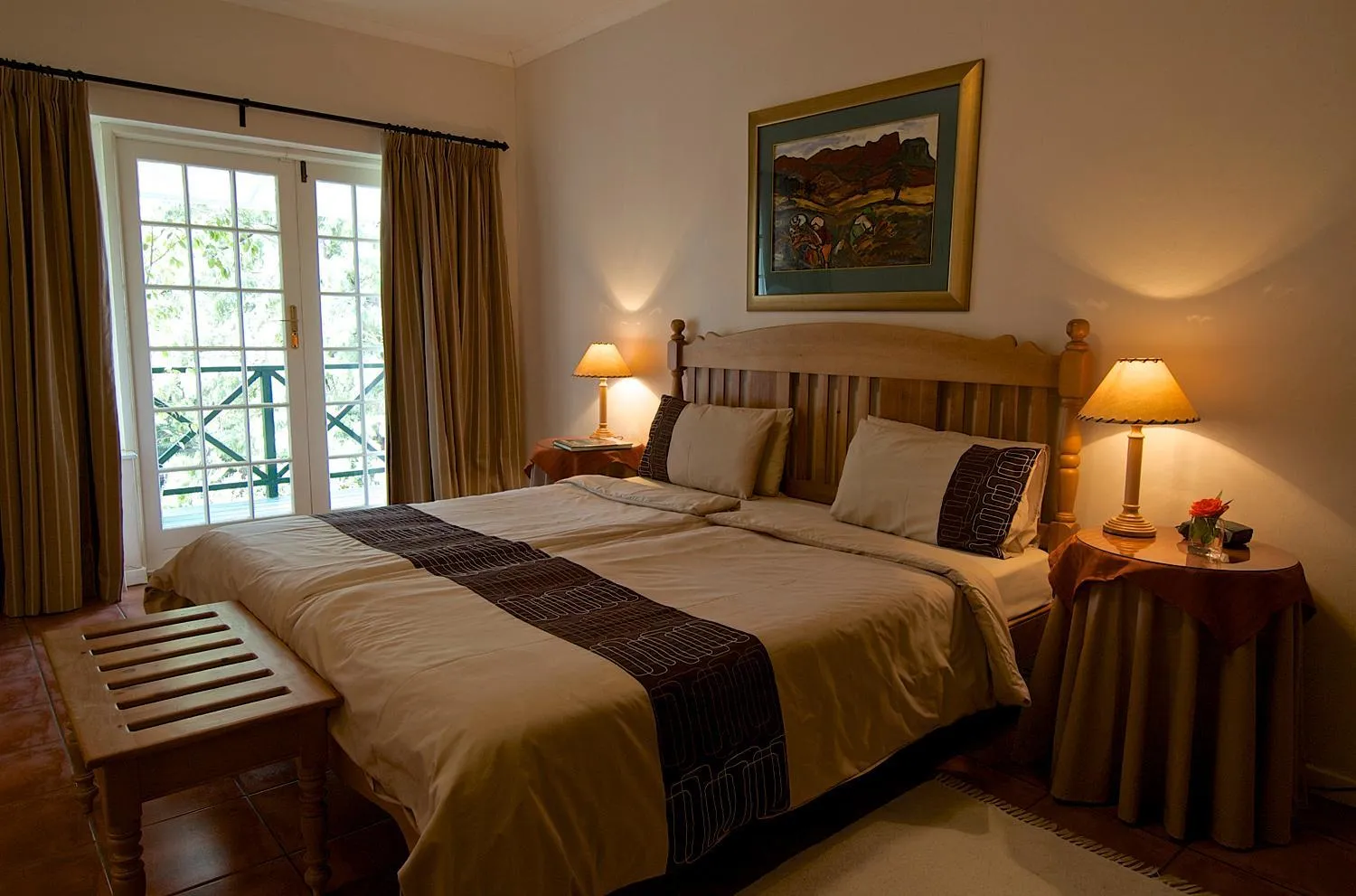 Bed in Golden Hill Guest House