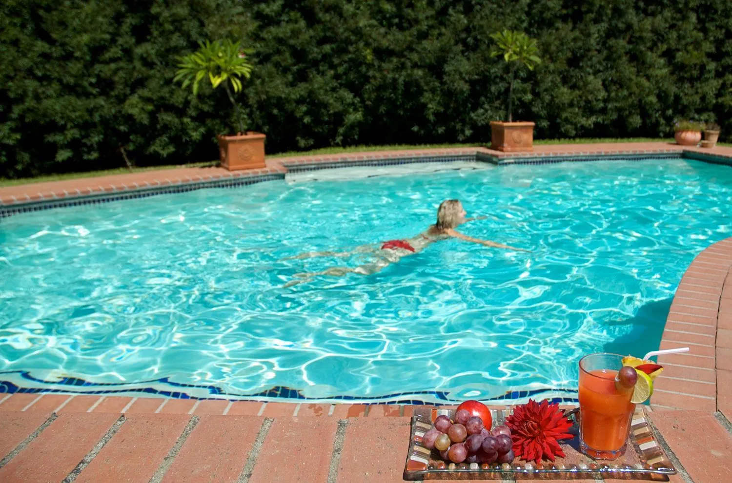 Swimming pool in Golden Hill Guest House