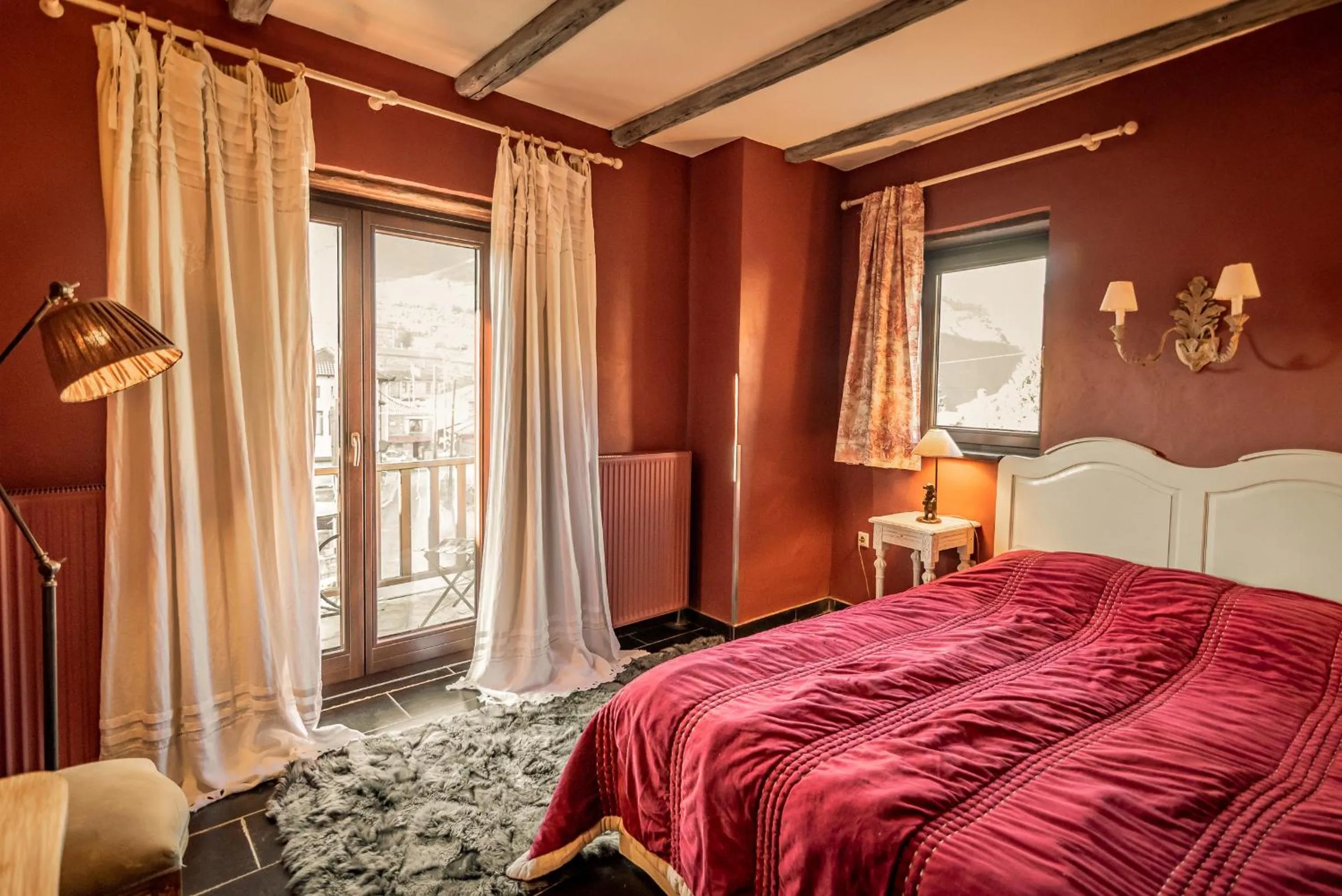 Bed in Chalet Sapin Hotel