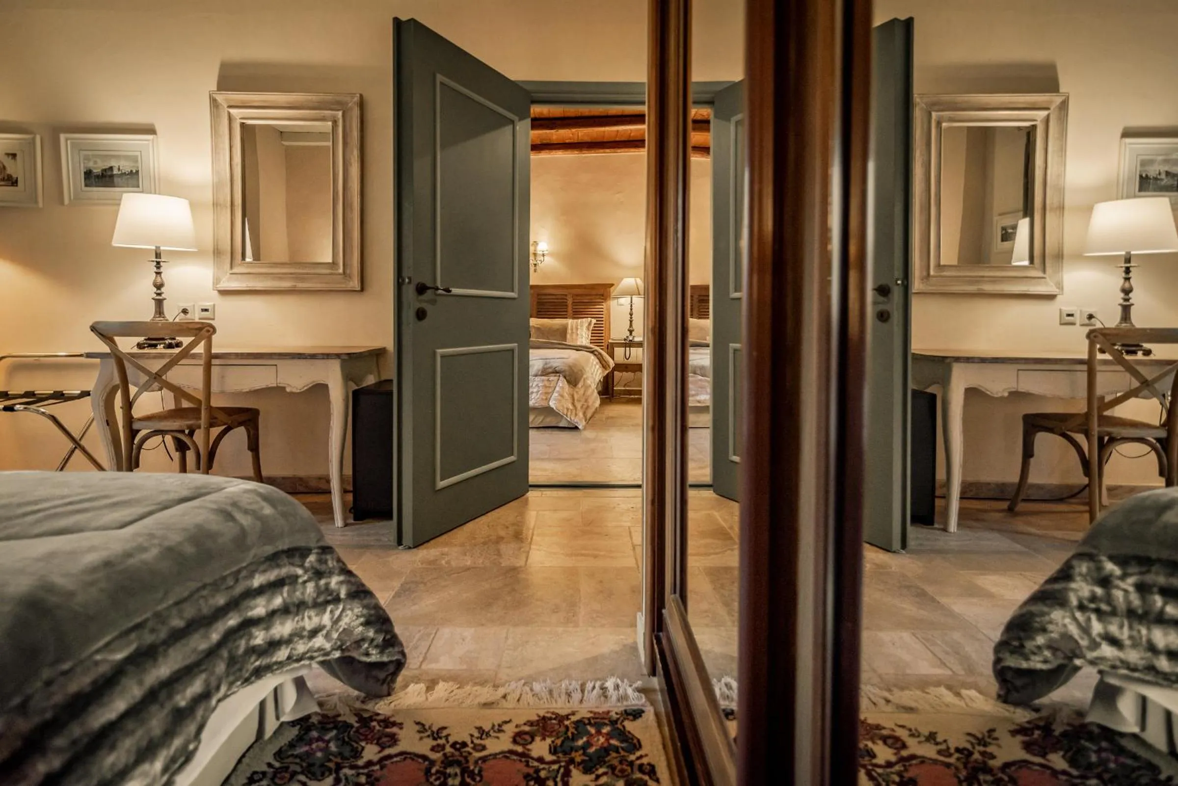 Bed in Chalet Sapin Hotel