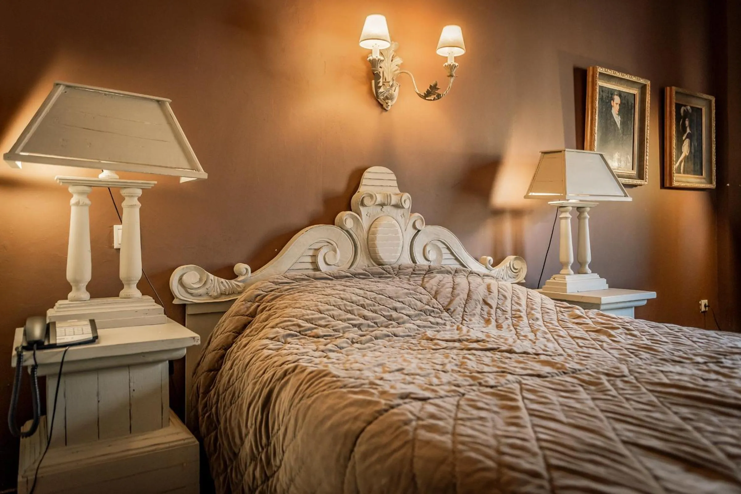 Bed in Chalet Sapin Hotel