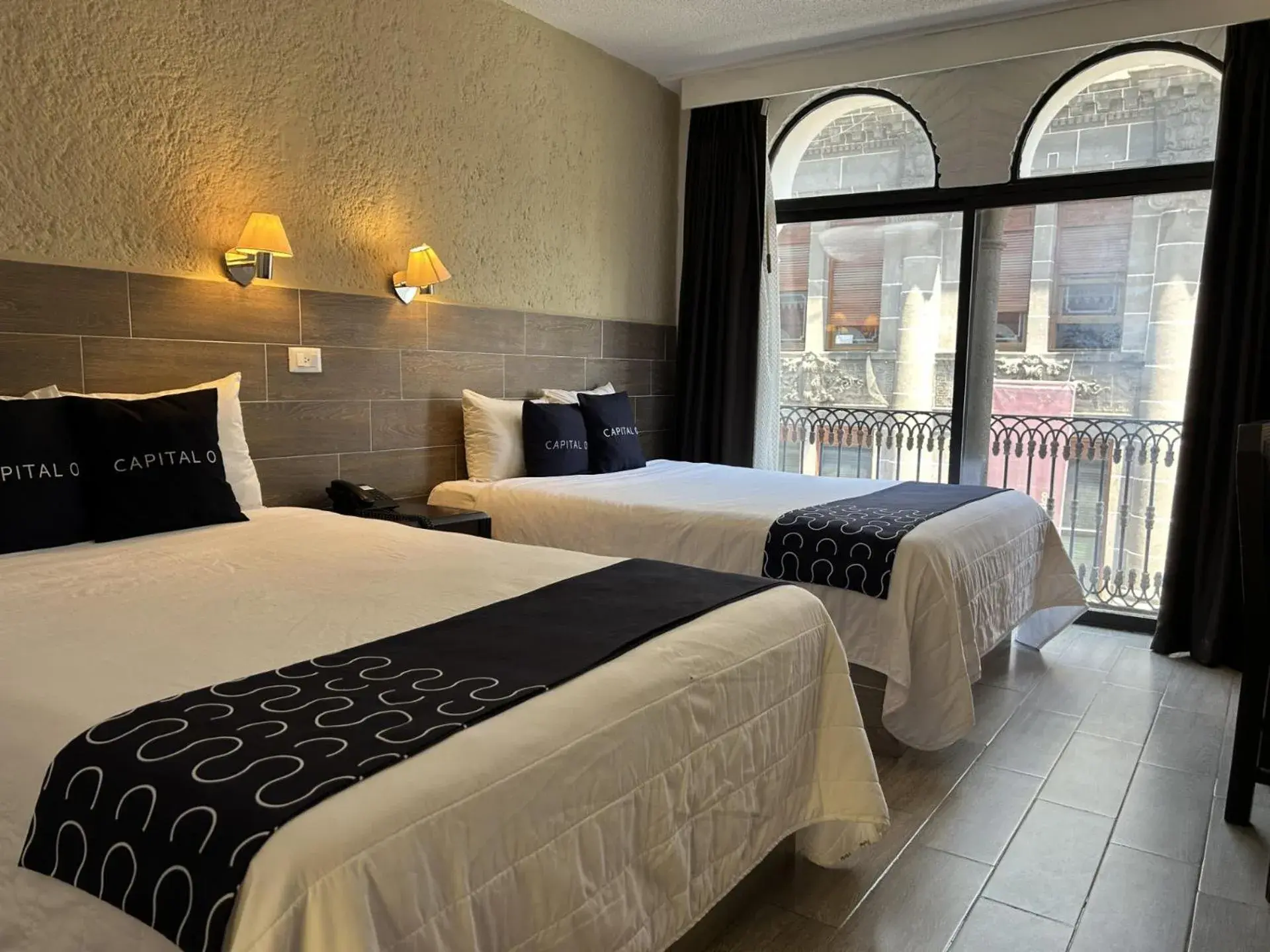 Bed in Hotel Del Portal, Puebla Bed in Hotel Del Portal, Puebla