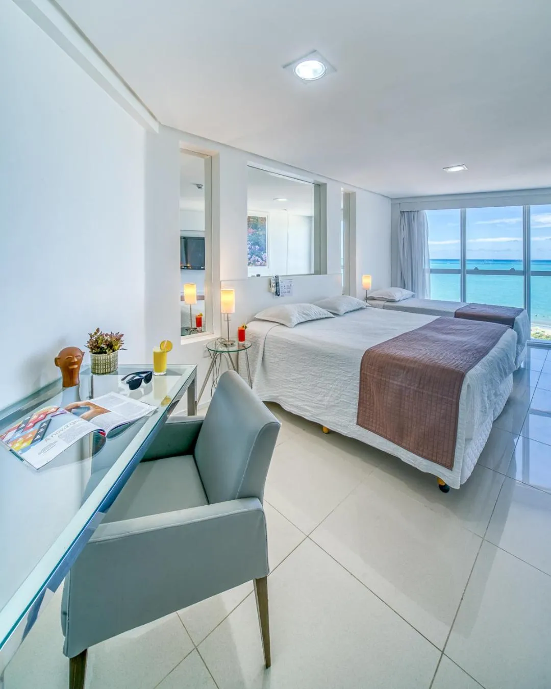 Bed in Hotel Brisa Praia Pajuçara