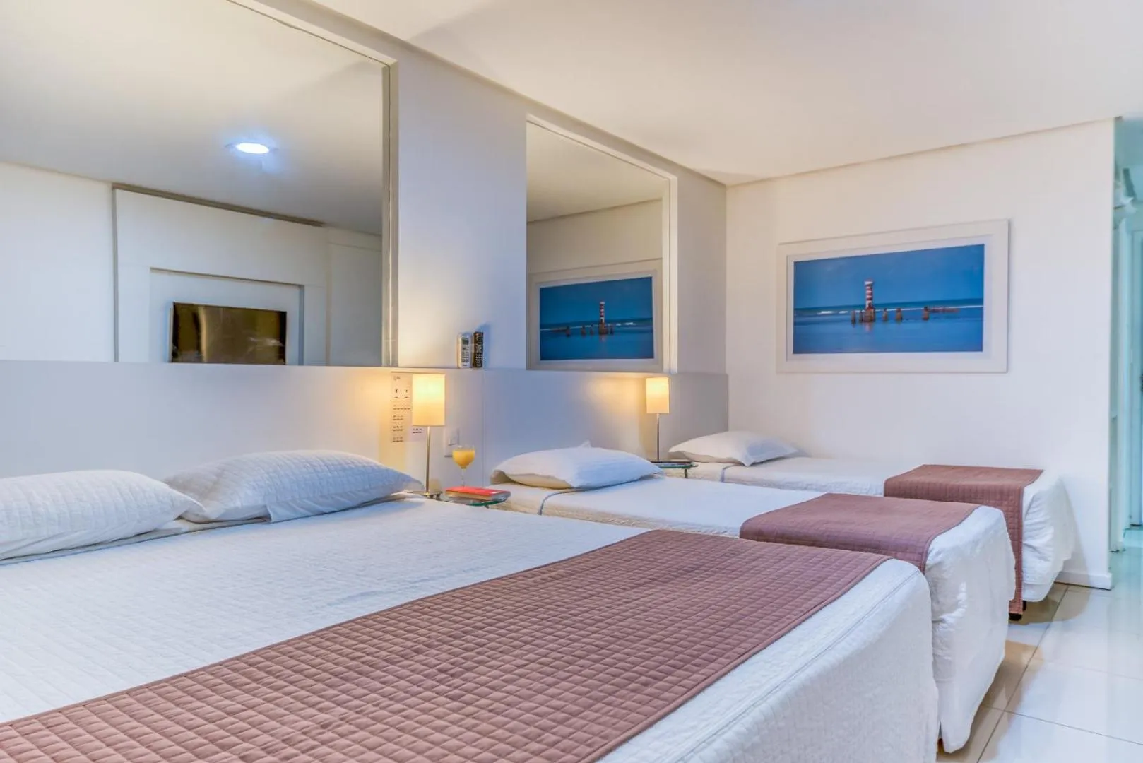 Bed in Hotel Brisa Praia Pajuçara