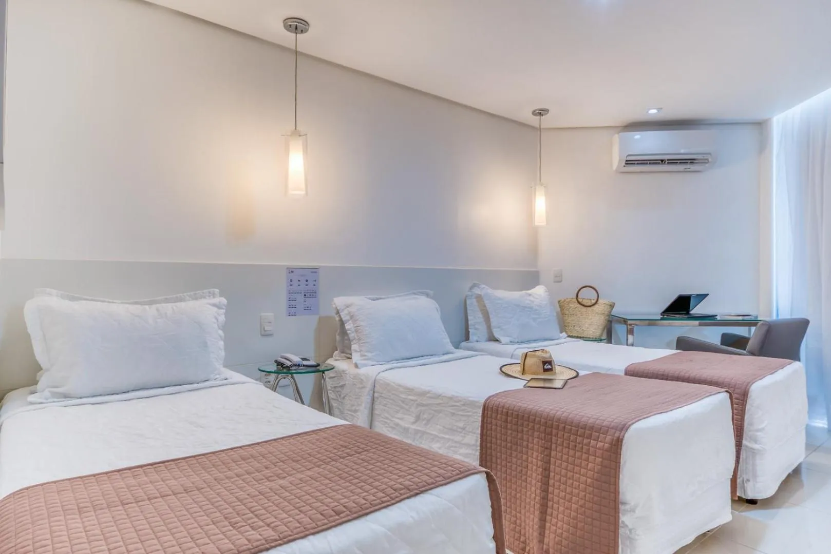 Bed in Hotel Brisa Praia Pajuçara