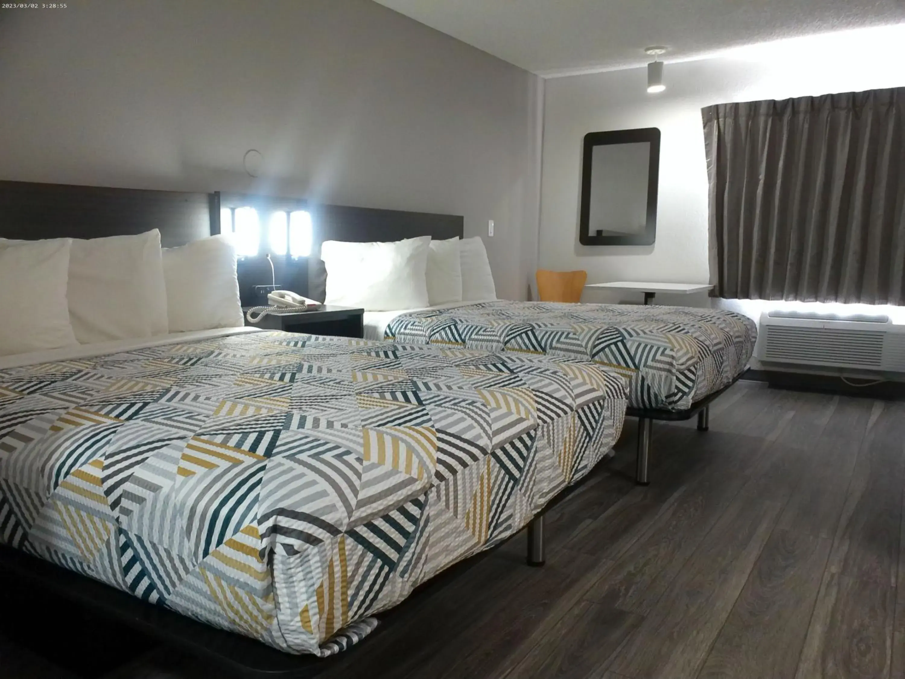 Queen Room with Two Queen Beds - single occupancy - Disability Access - Non-Smoking in Motel 6-Winslow, AZ Queen Room with Two Queen Beds - single occupancy - Disability Access - Non-Smoking in Motel 6-Winslow, AZ