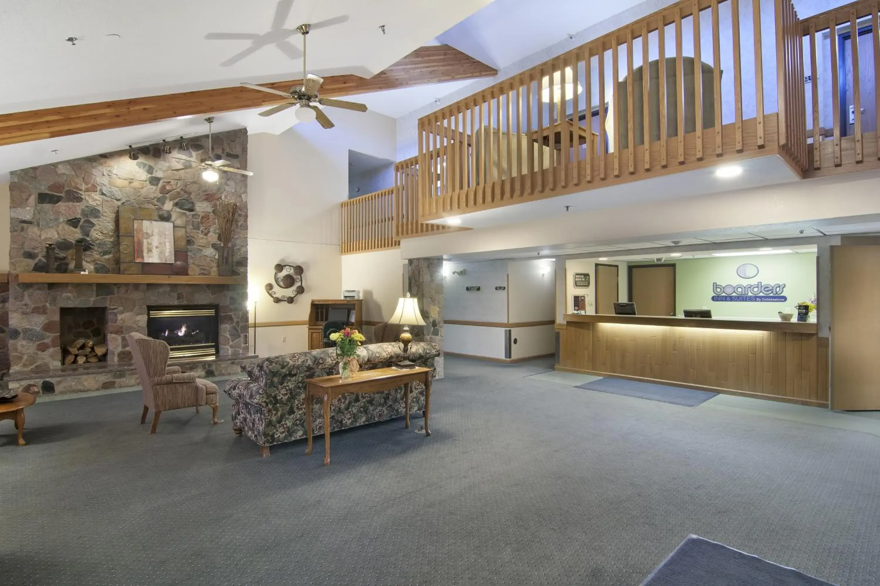 Lobby or reception in Boarders Inn & Suites by Cobblestone Hotels - Faribault Lobby or reception in Boarders Inn & Suites by Cobblestone Hotels - Faribault