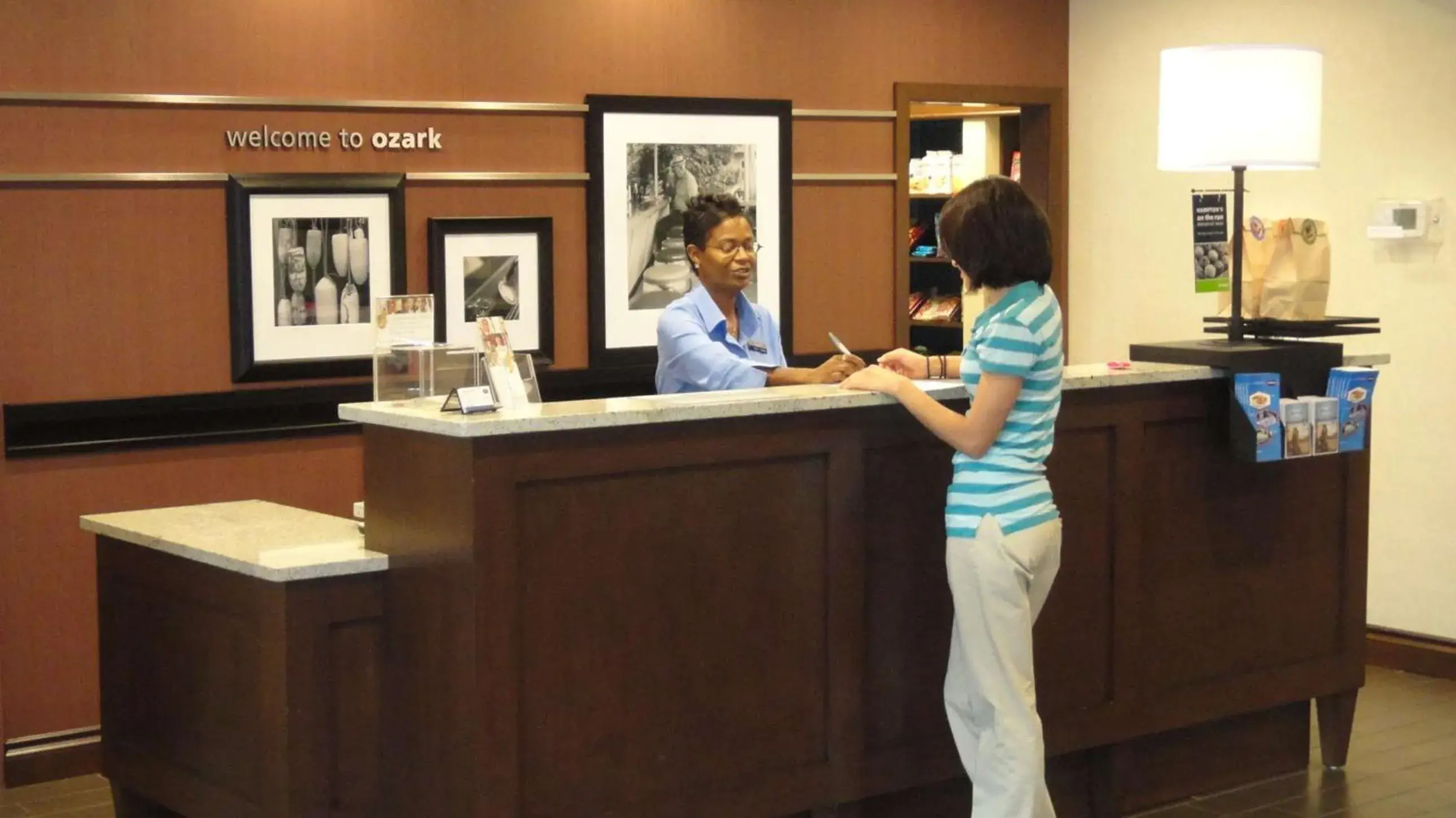 Lobby or reception in Hampton Inn Ozark Lobby or reception in Hampton Inn Ozark