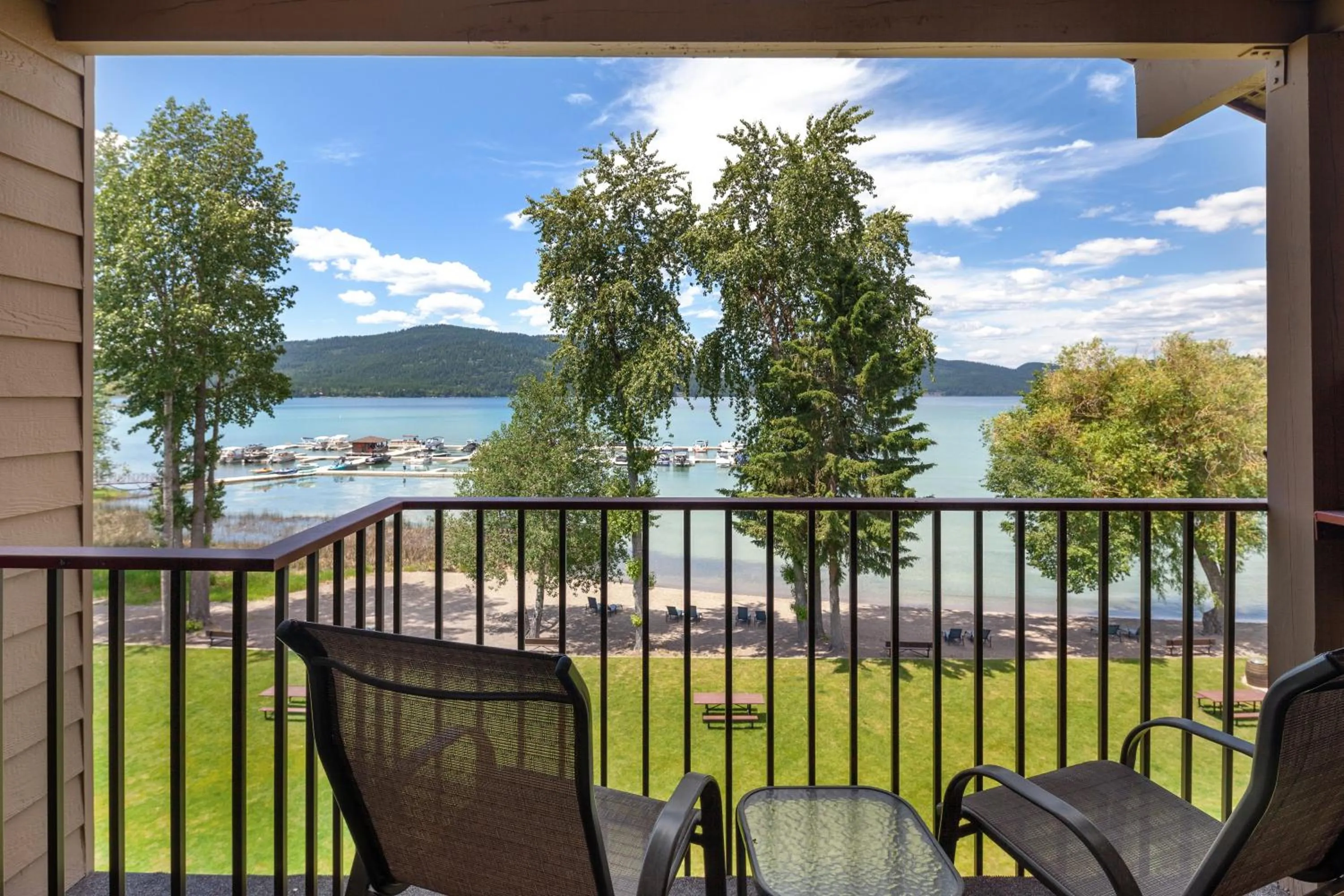 Balcony/Terrace in Lodge at Whitefish Lake