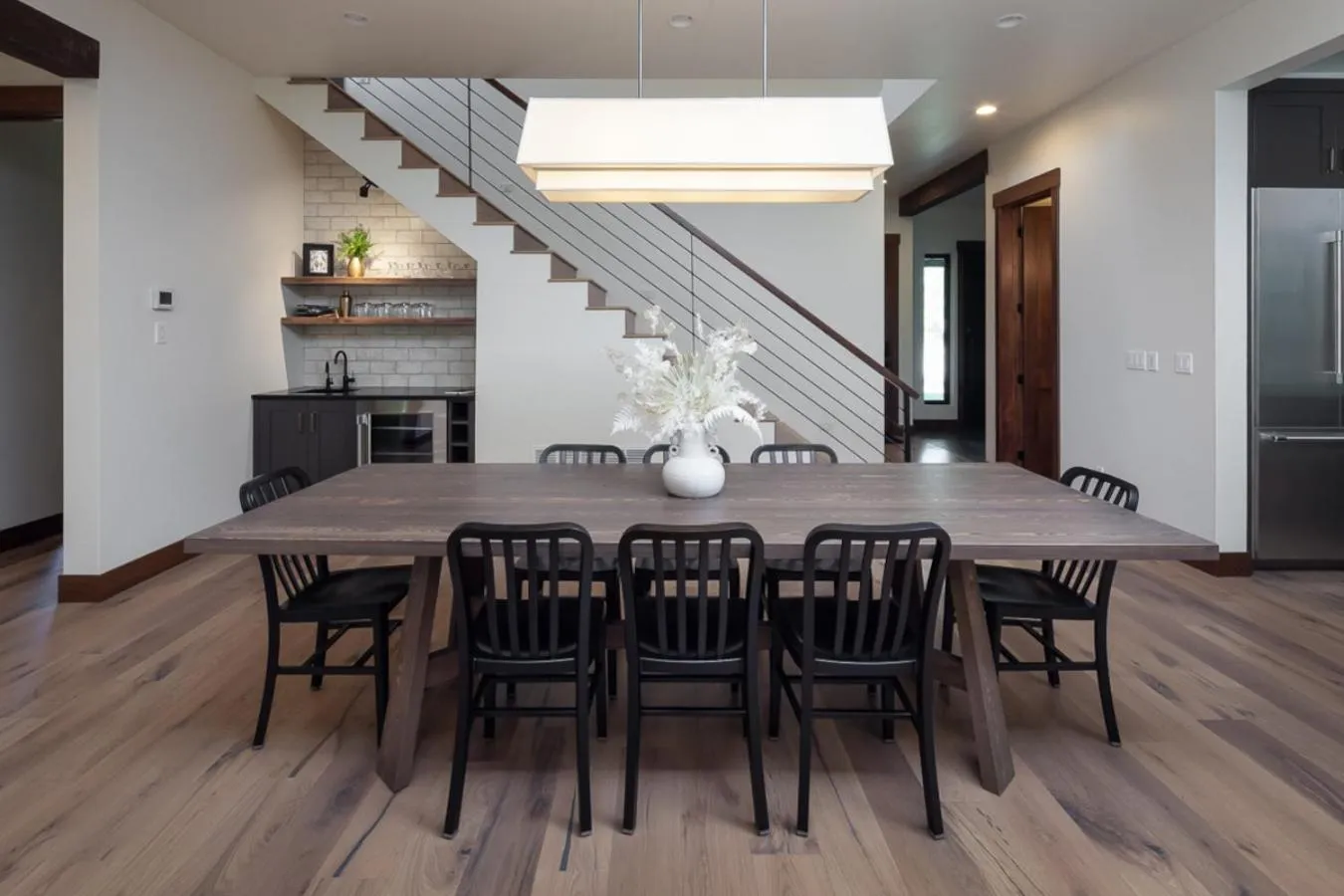 Dining area in Lodge at Whitefish Lake