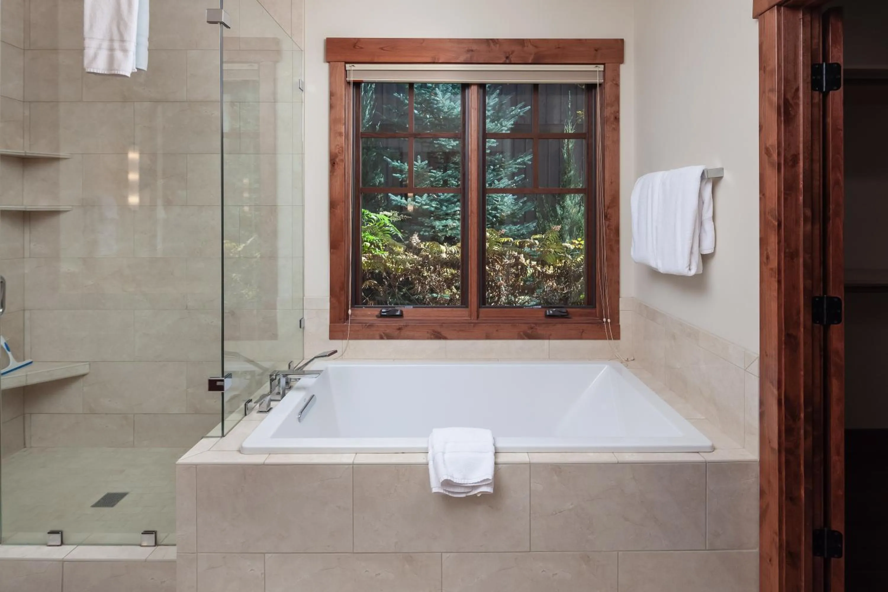 Shower in Lodge at Whitefish Lake