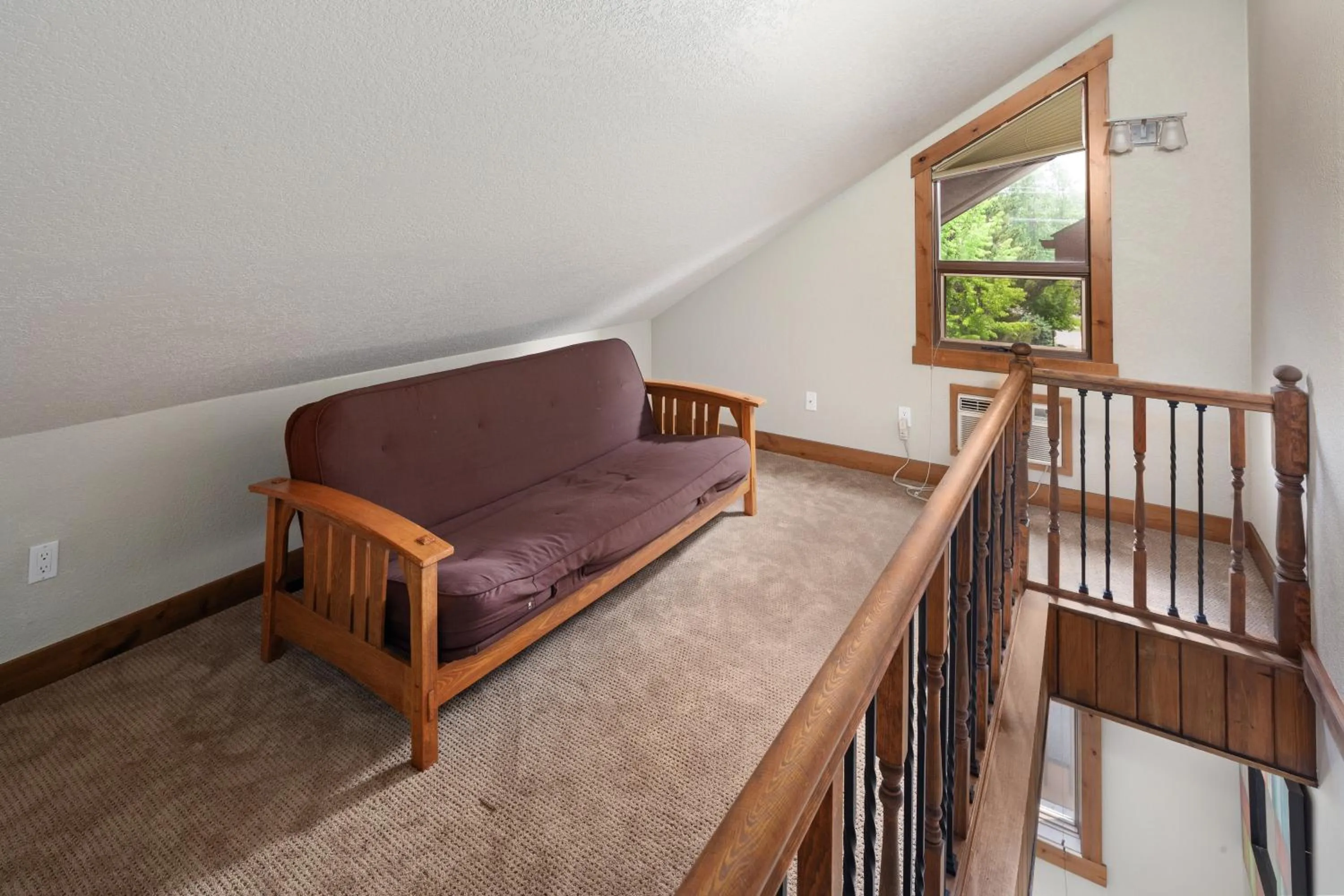 Seating area in Lodge at Whitefish Lake