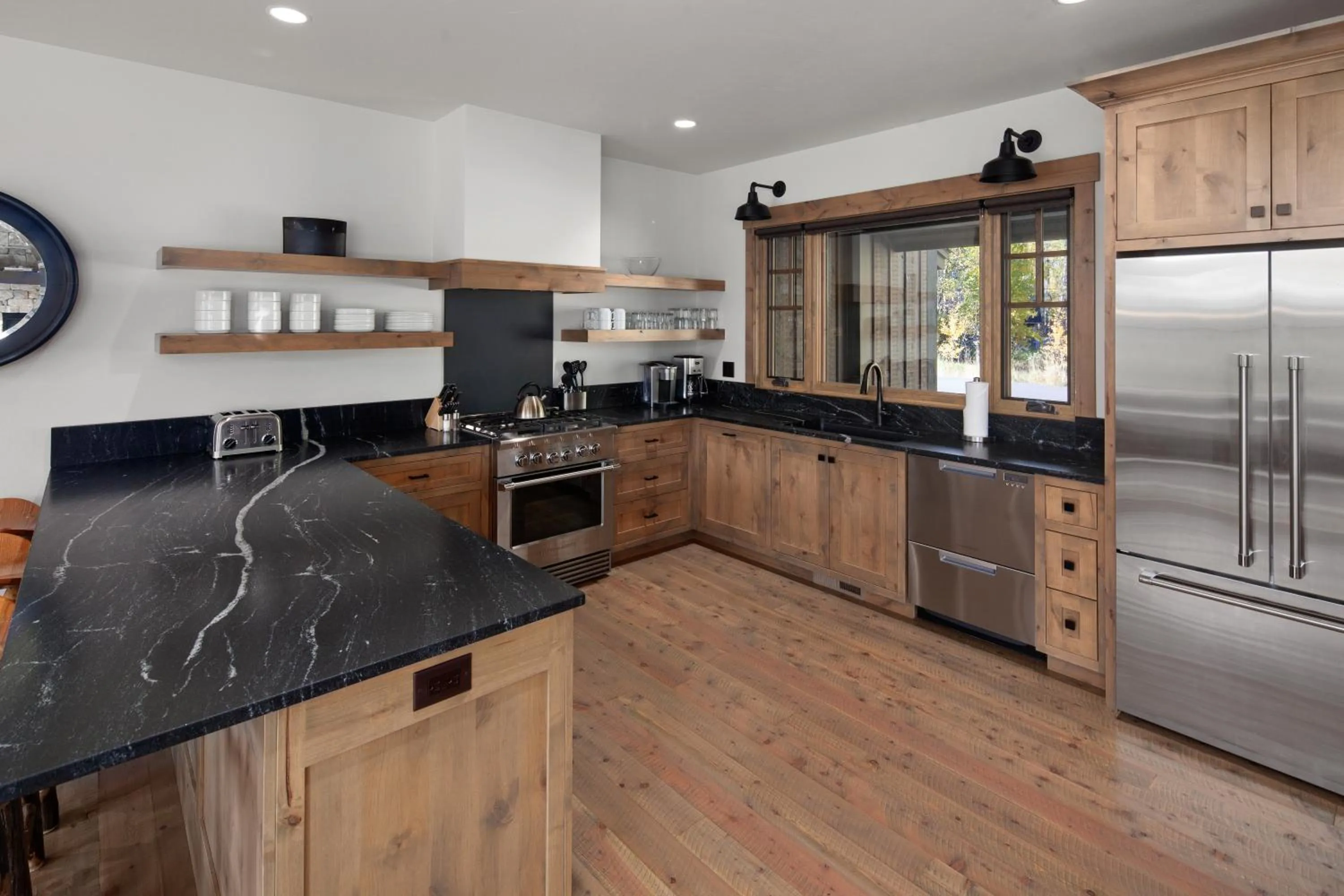 kitchen in Lodge at Whitefish Lake
