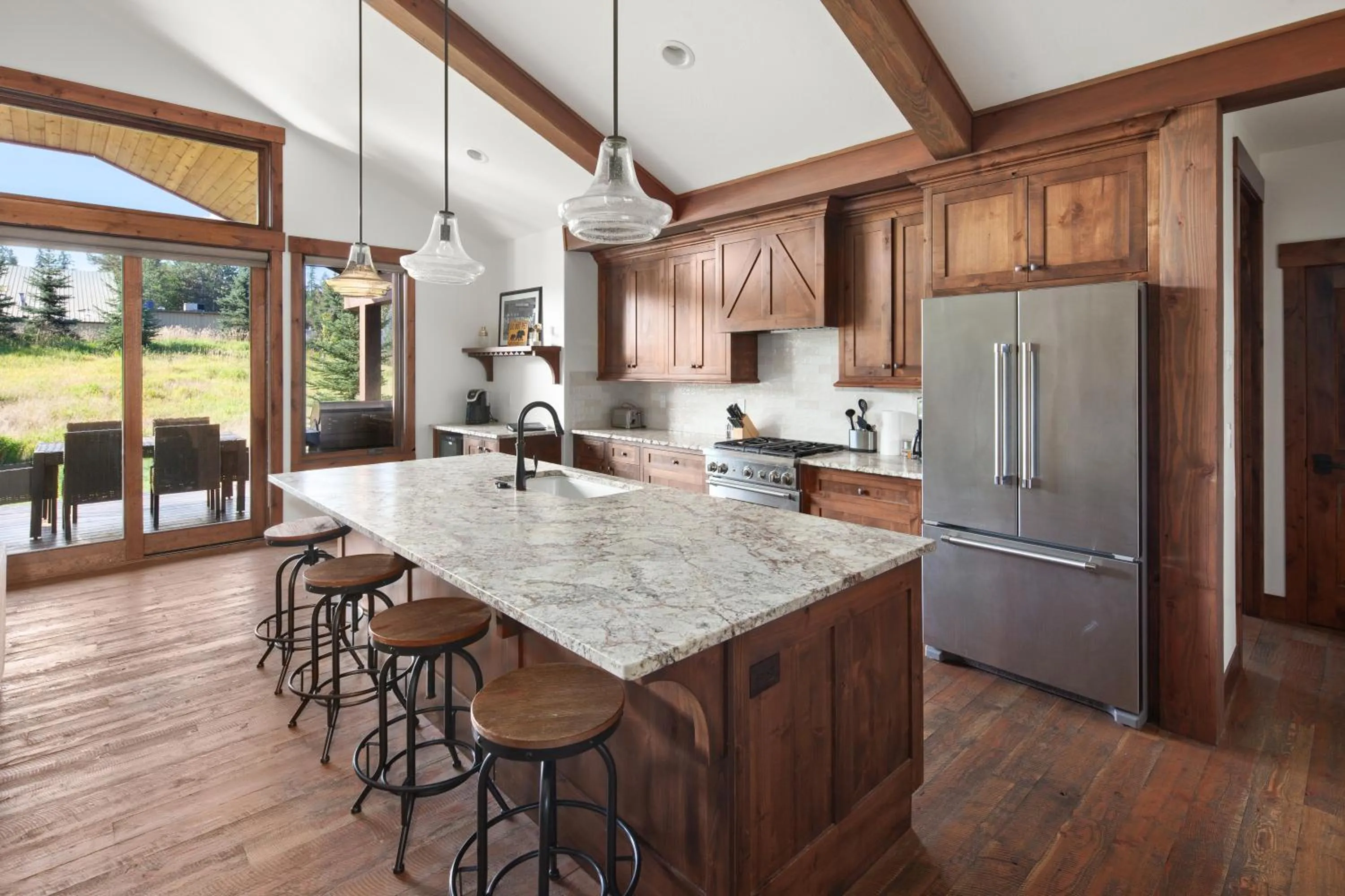 kitchen in Lodge at Whitefish Lake