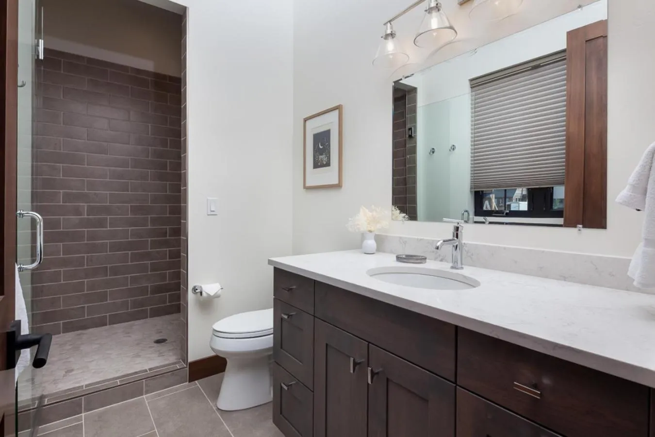 Bathroom in Lodge at Whitefish Lake