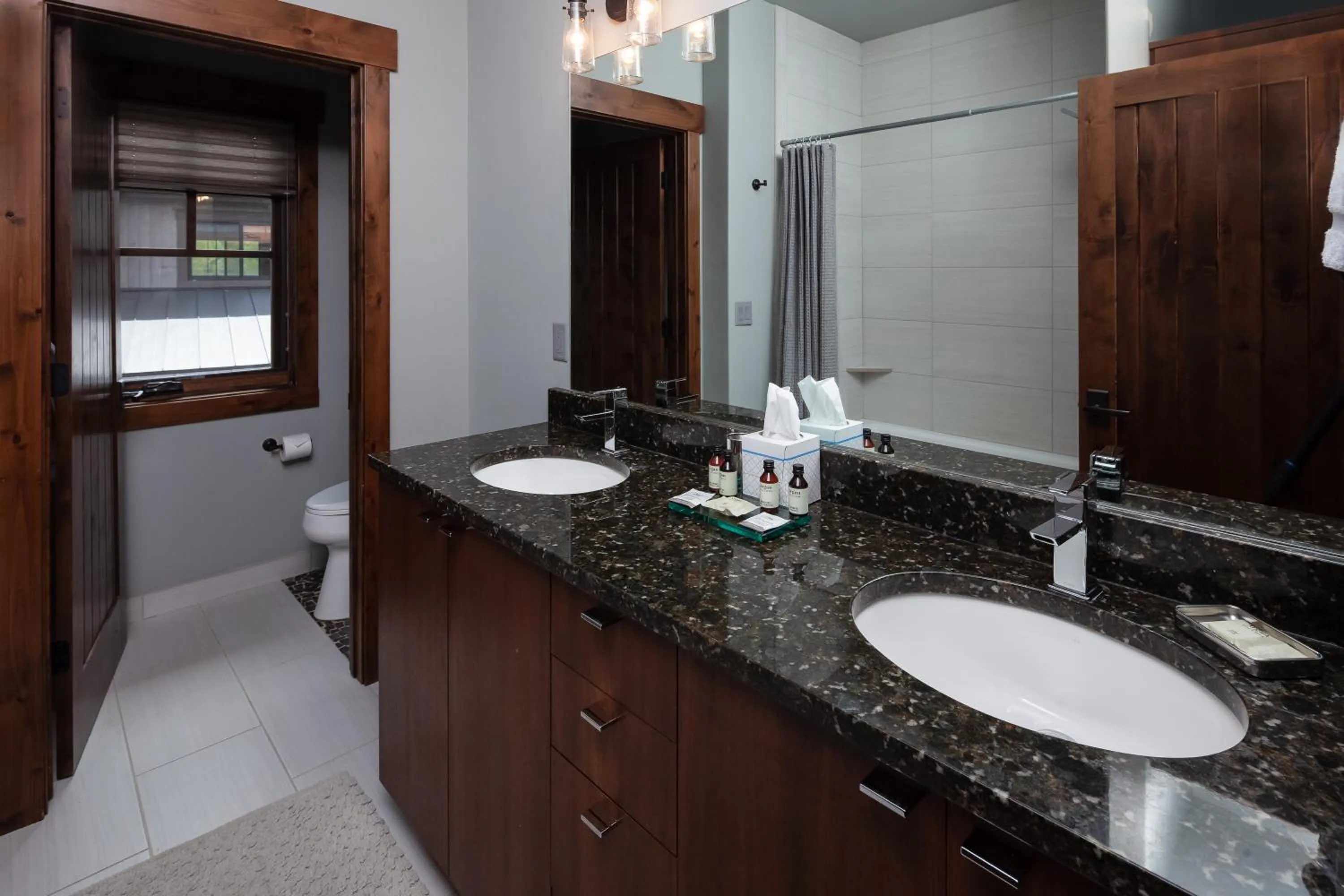 Bathroom in Lodge at Whitefish Lake