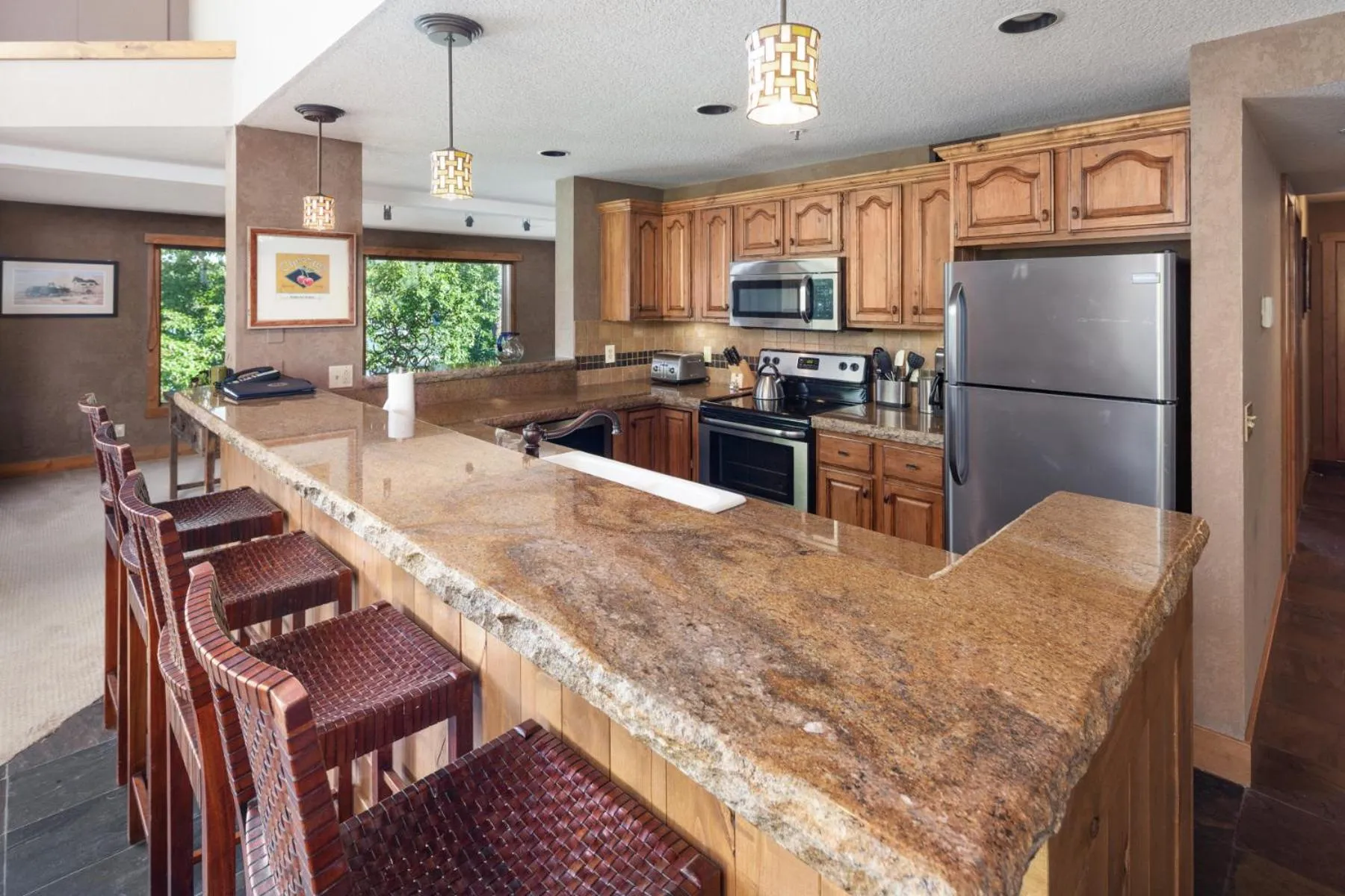 kitchen in Lodge at Whitefish Lake