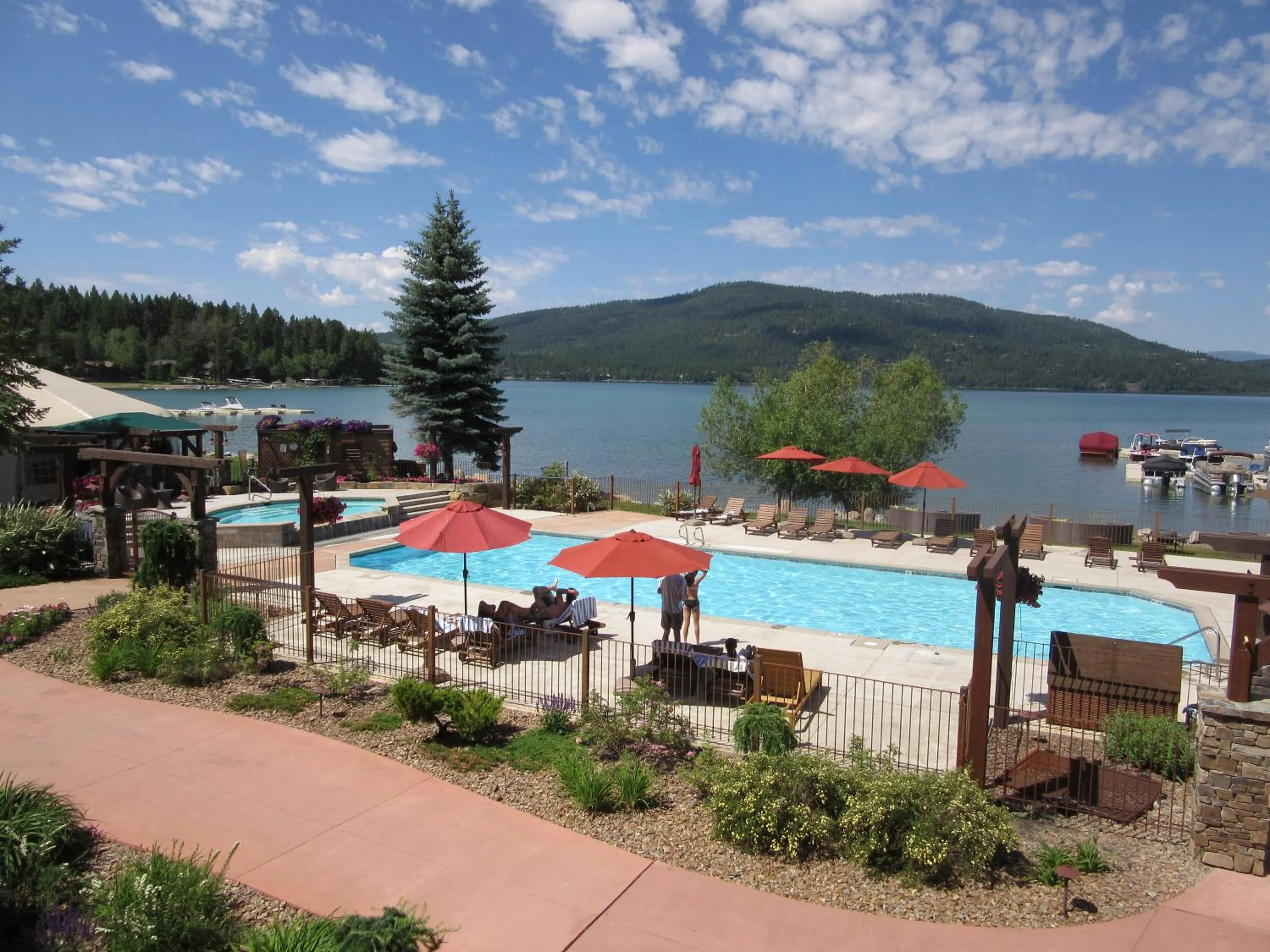 Beach in Lodge at Whitefish Lake