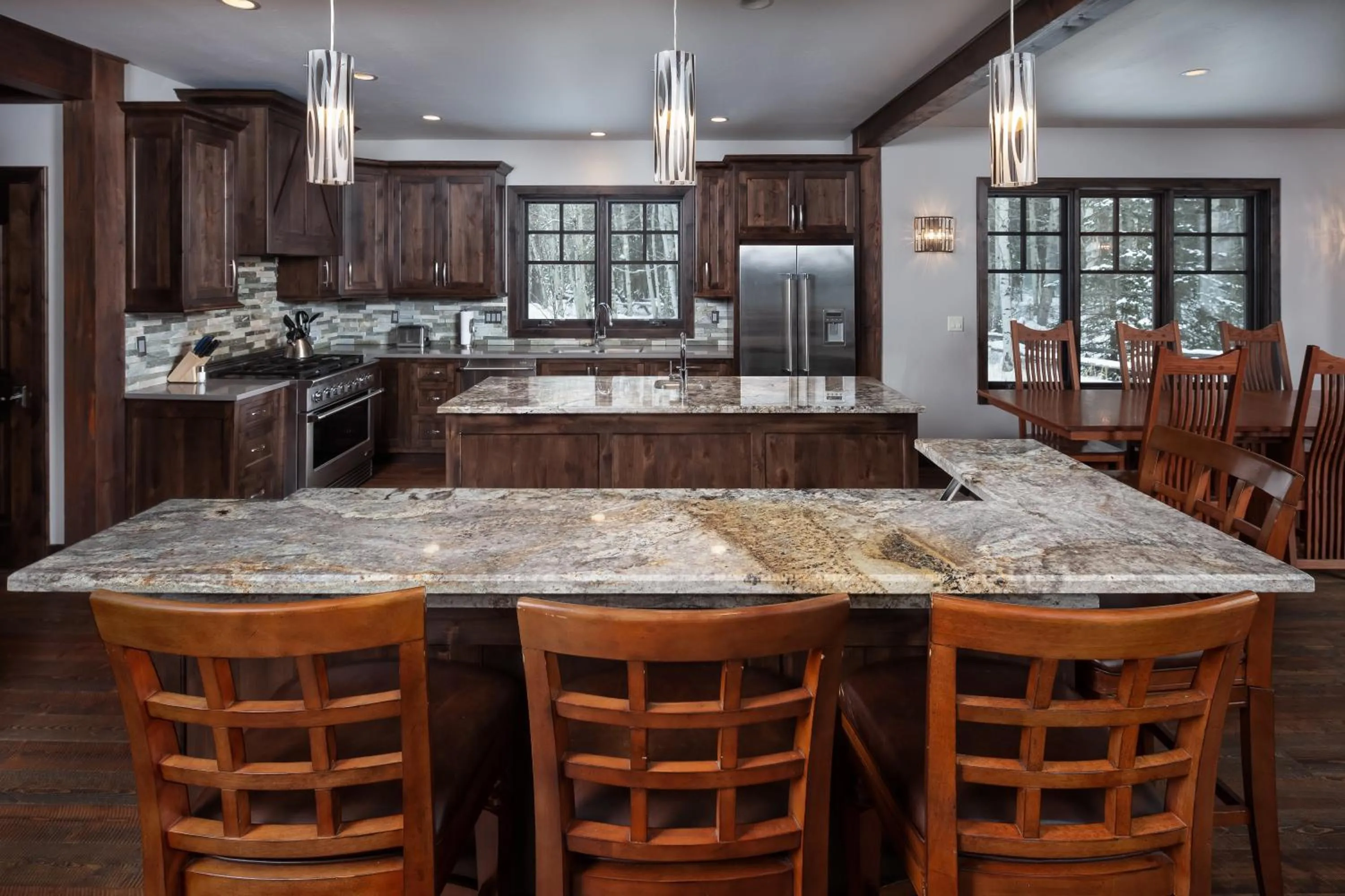 kitchen in Lodge at Whitefish Lake