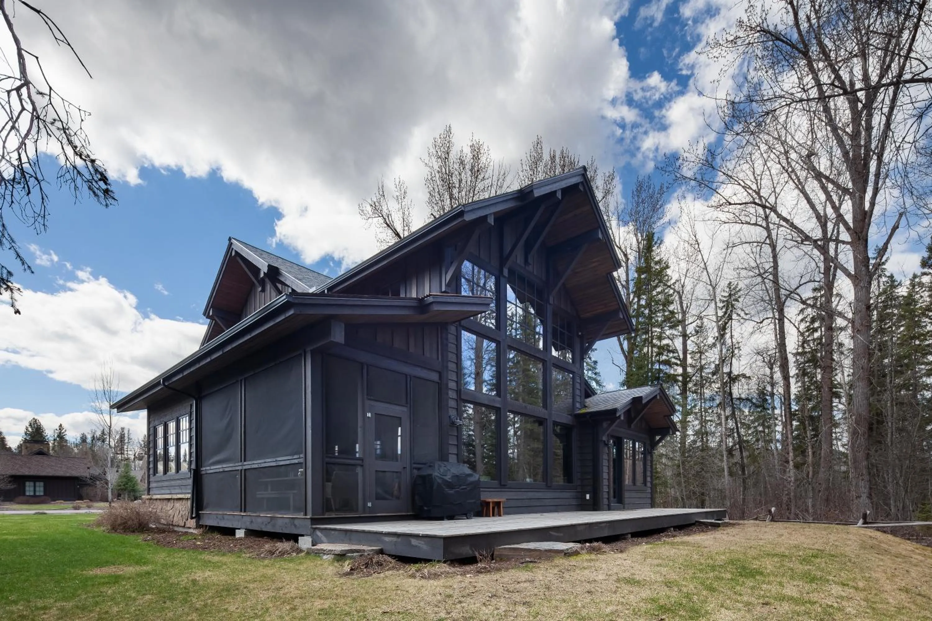 Patio in Lodge at Whitefish Lake